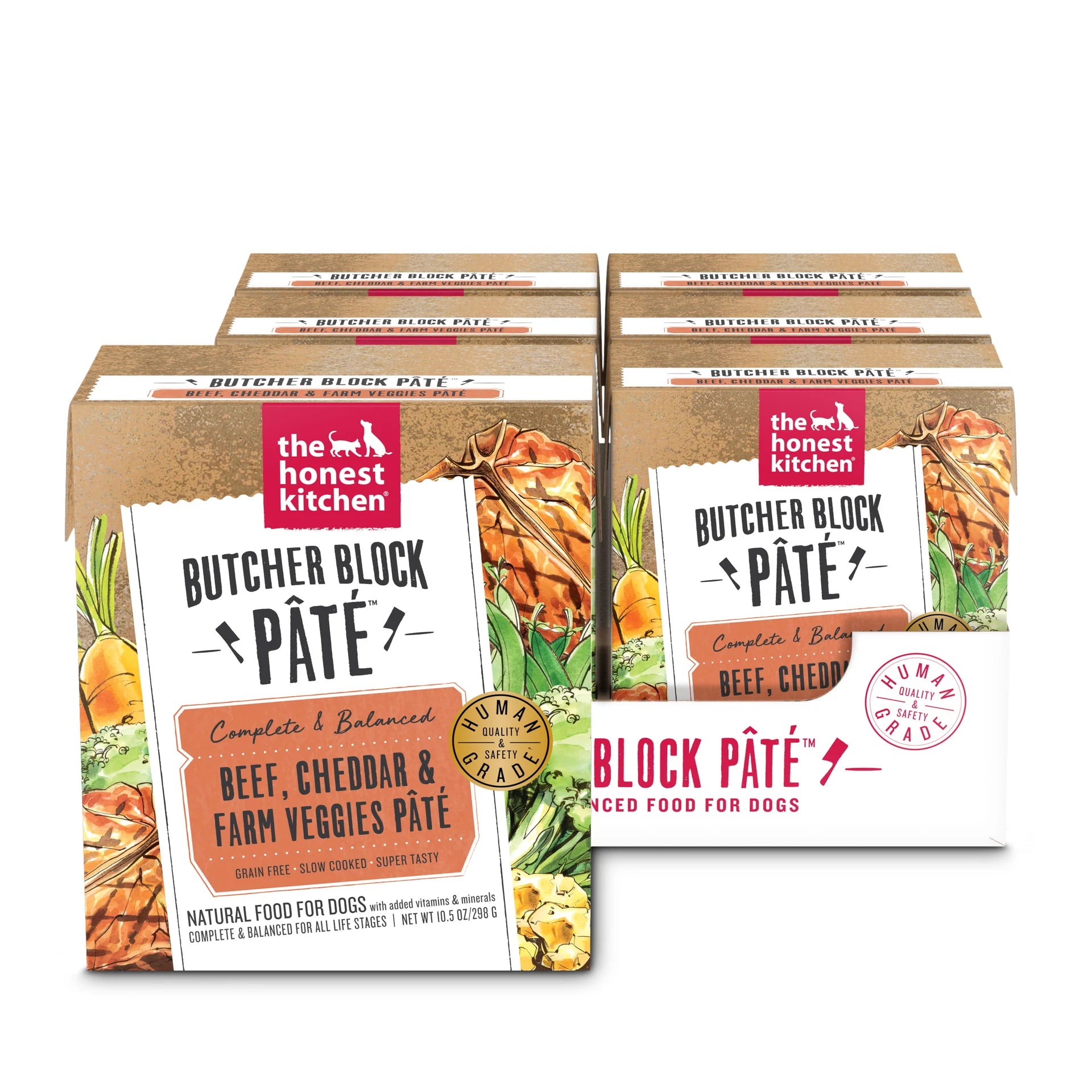 The Honest Kitchen Dog Beef, Cheddar & Farm Veggies Pate 10.5 oz