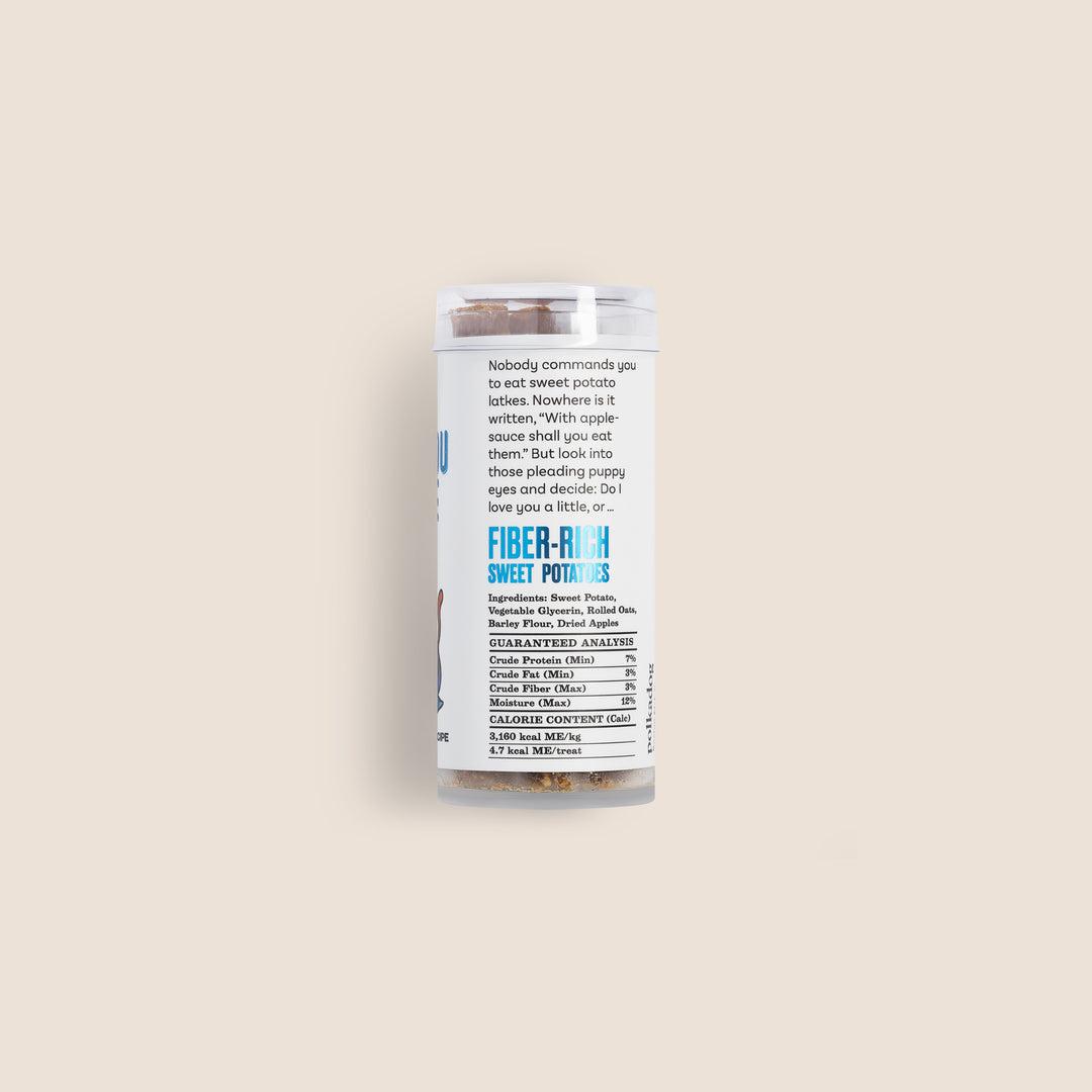 Polkadog Bakery Holiday Mini tube Love You Latke 2.5oz- Sweet Potato & Apple recipe