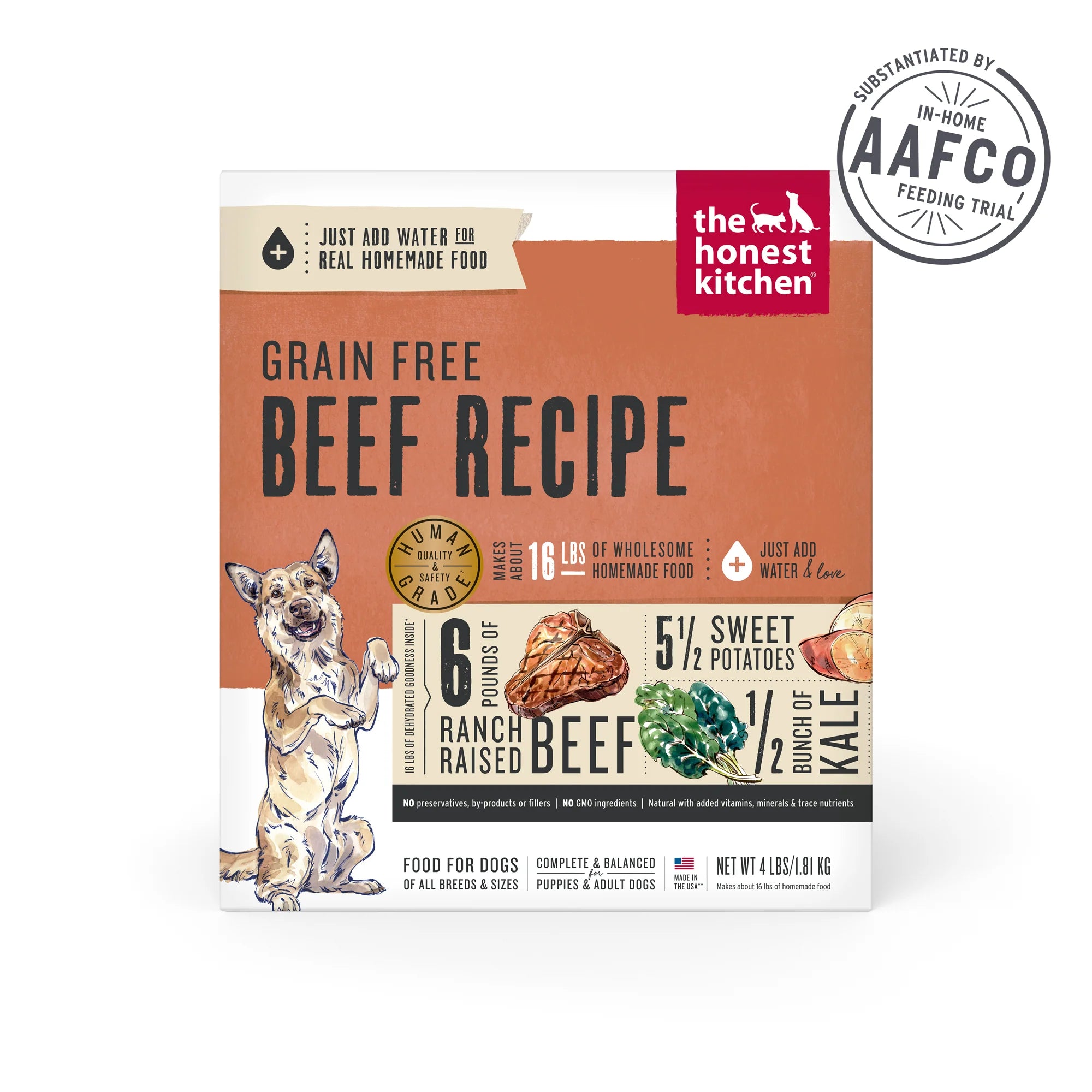 The Honest Kitchen dehydrated Dog Beef Grain Free