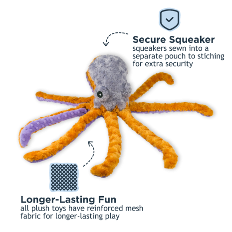 Tall Tails Plush Rope Octopus