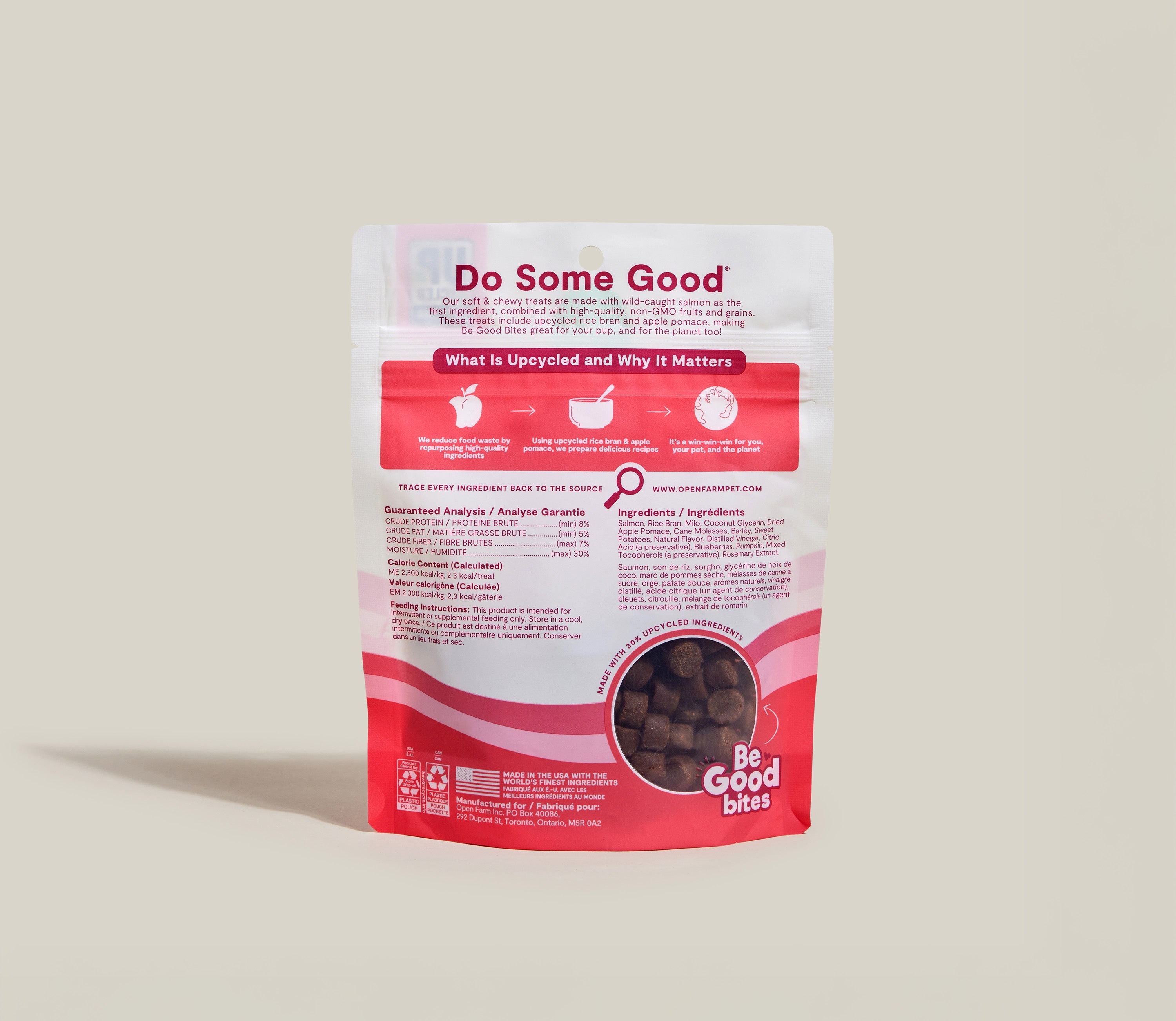 Open Farm Dog Be Good Bites Salmon 6oz