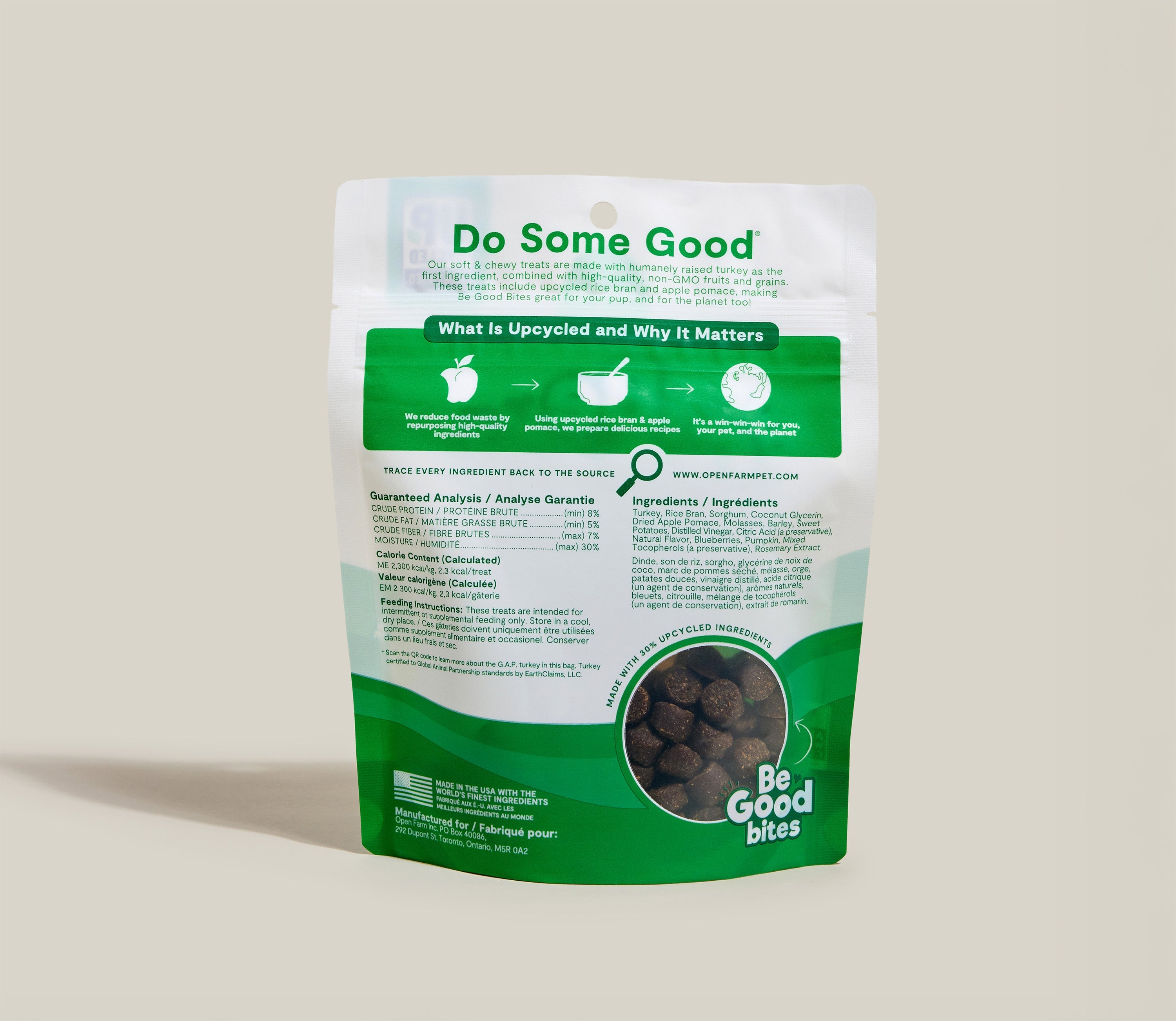 Open Farm Dog Be Good Bites Turkey 6oz