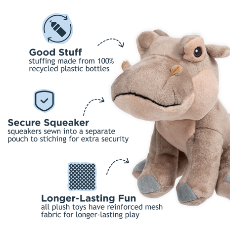Tall Tails Hippo 8"