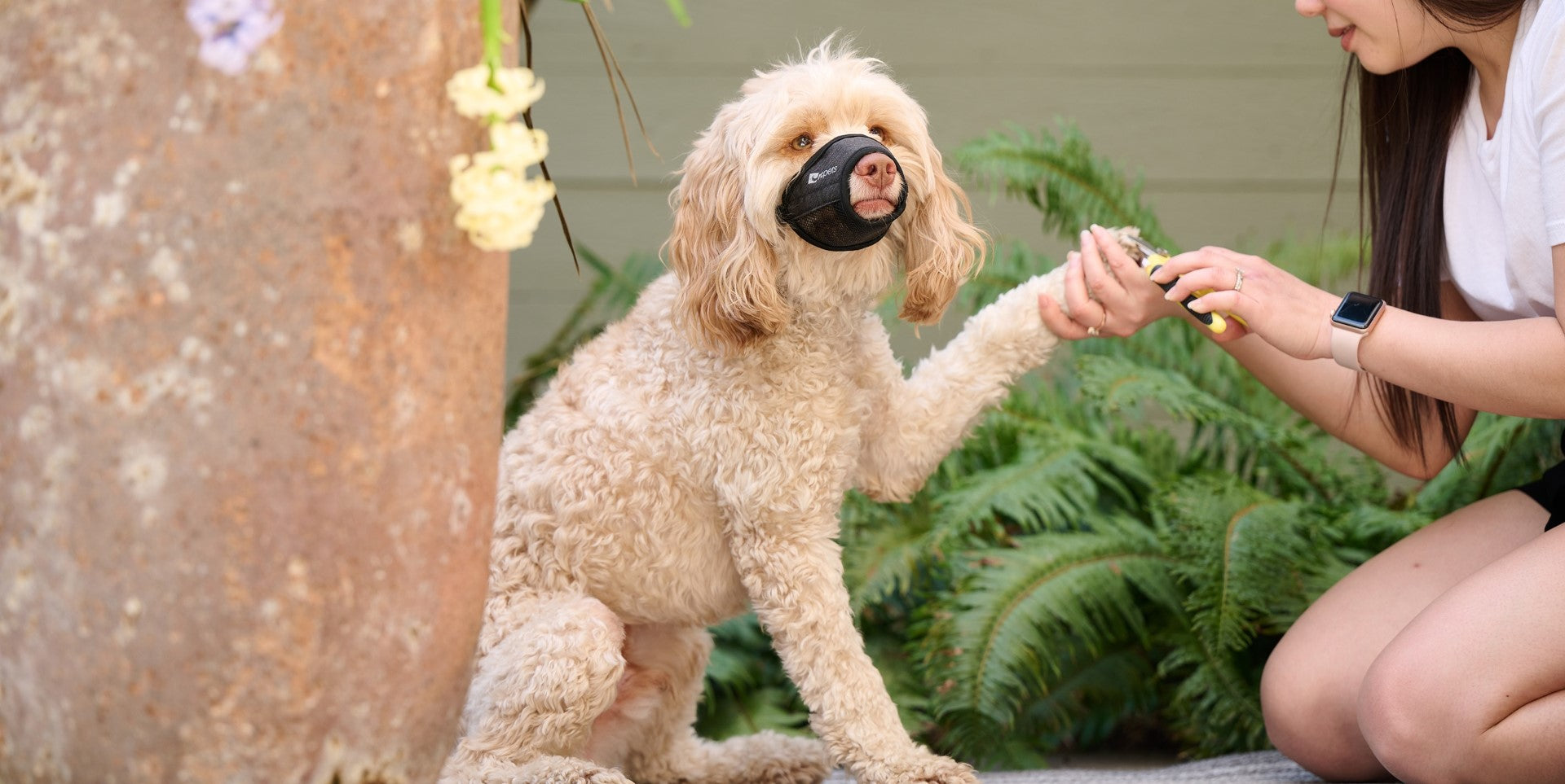 Rc Pets Soft Fit Muzzle Heather Black