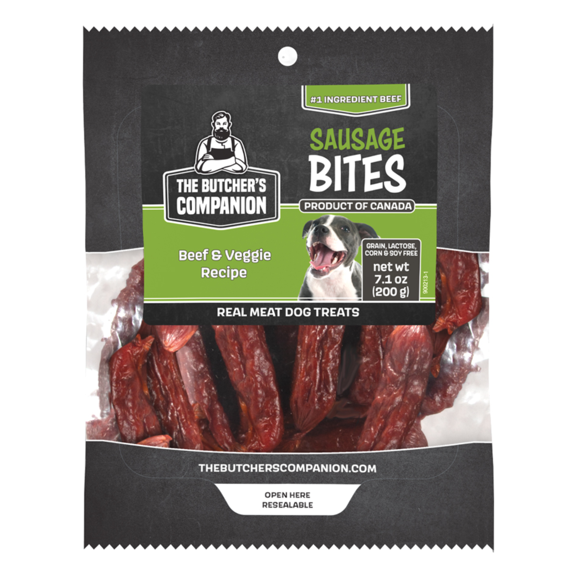 Butcher's Companion Dog Sausage Bites Beef & Veg 7.1oz