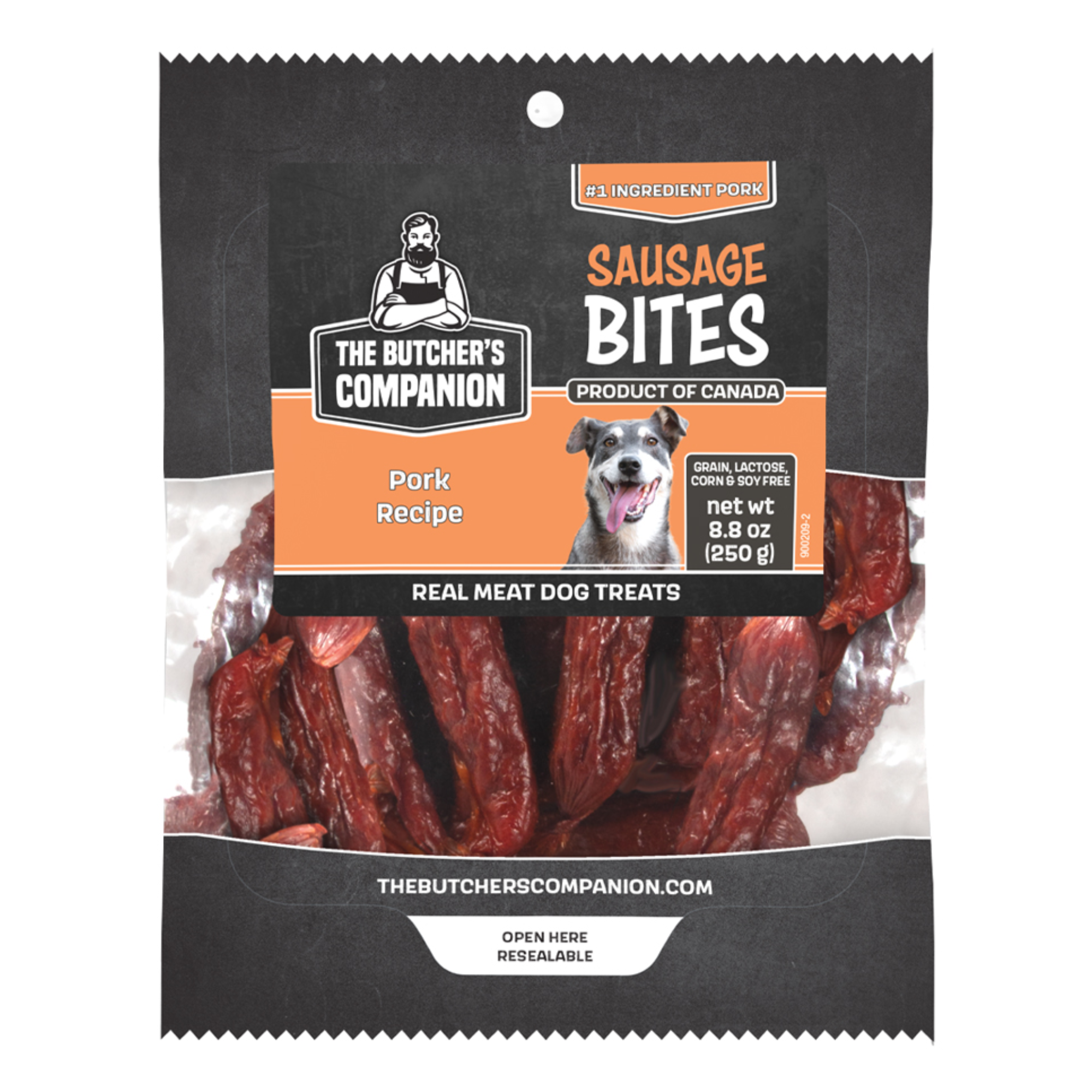 Butcher's Companion Dog Sausage Bites Pork 6.17oz