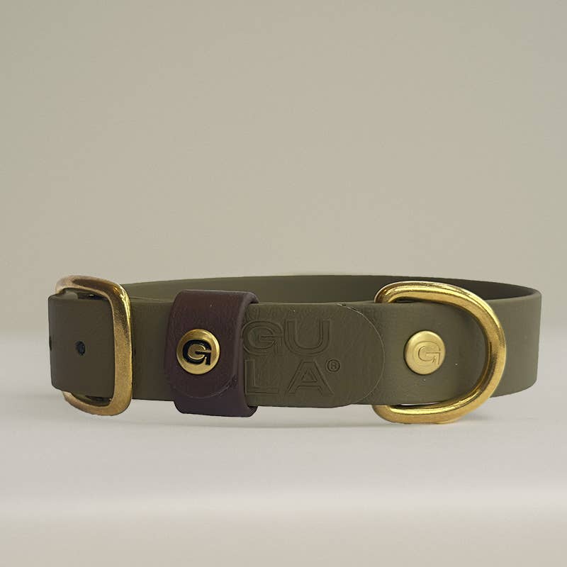 Gula Dog Care Biothane Dog Collar - Olive