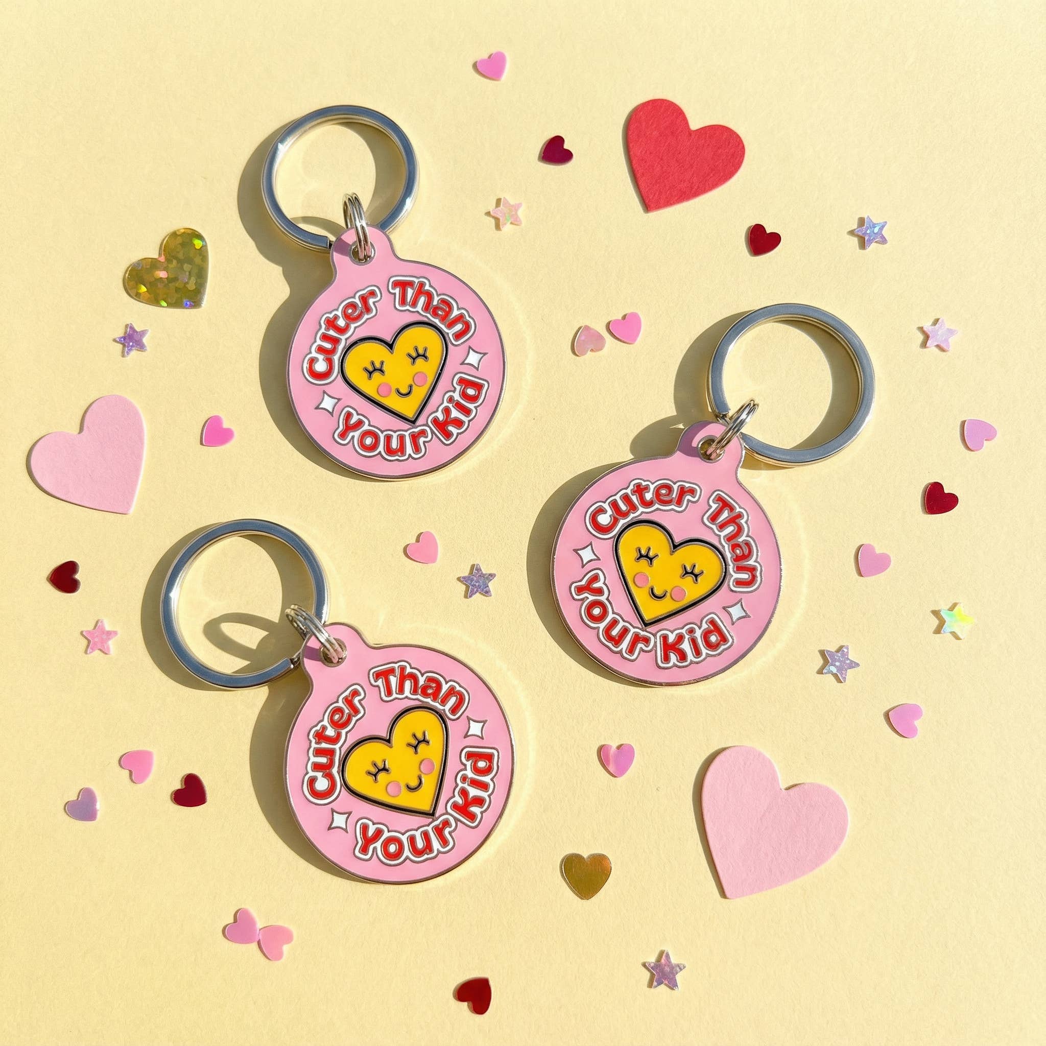 Bad Tags Cuter than Your Kid - Pink