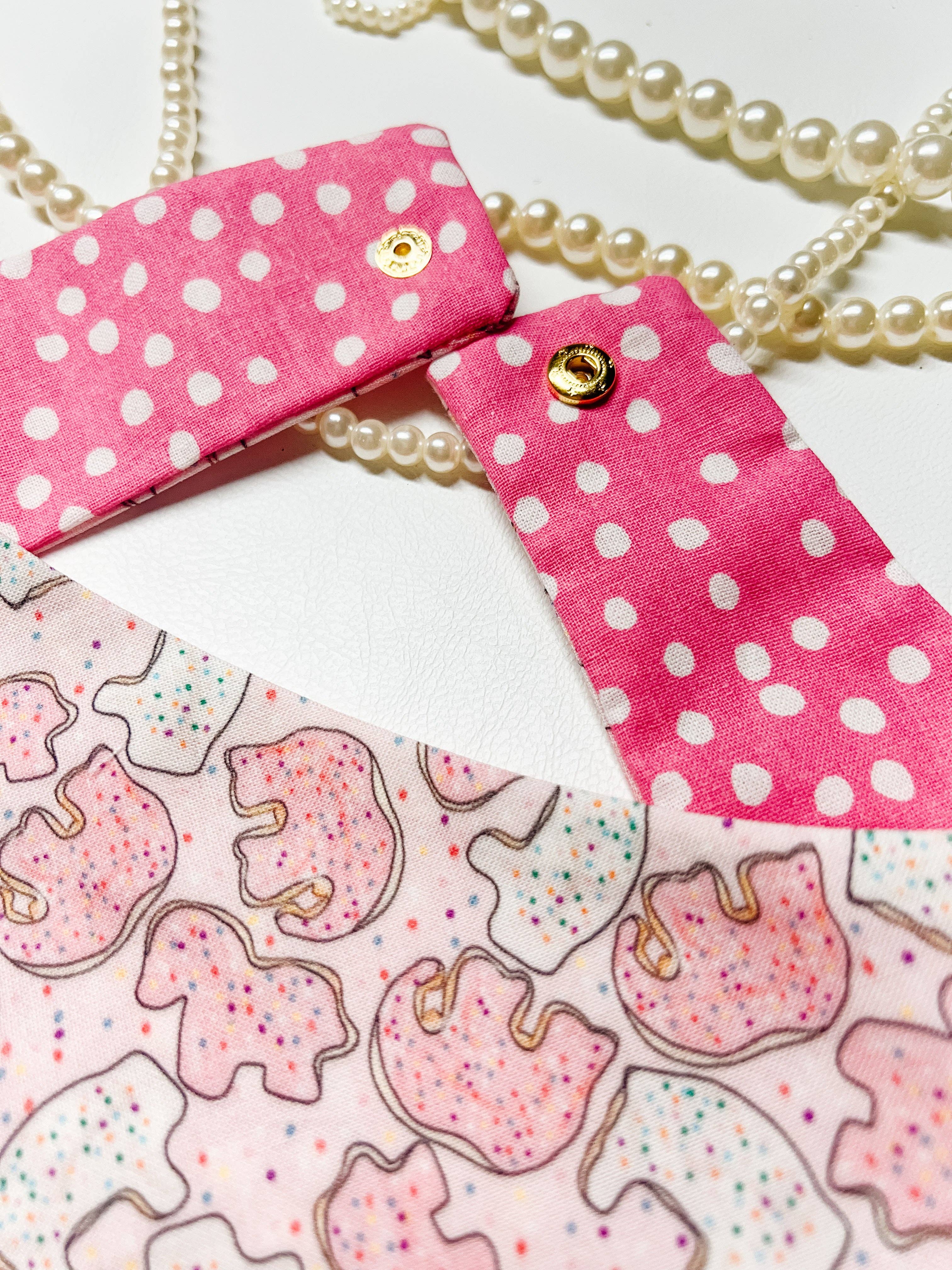 StellaLoo Animal Crackers Snap-On Reversible Bandana