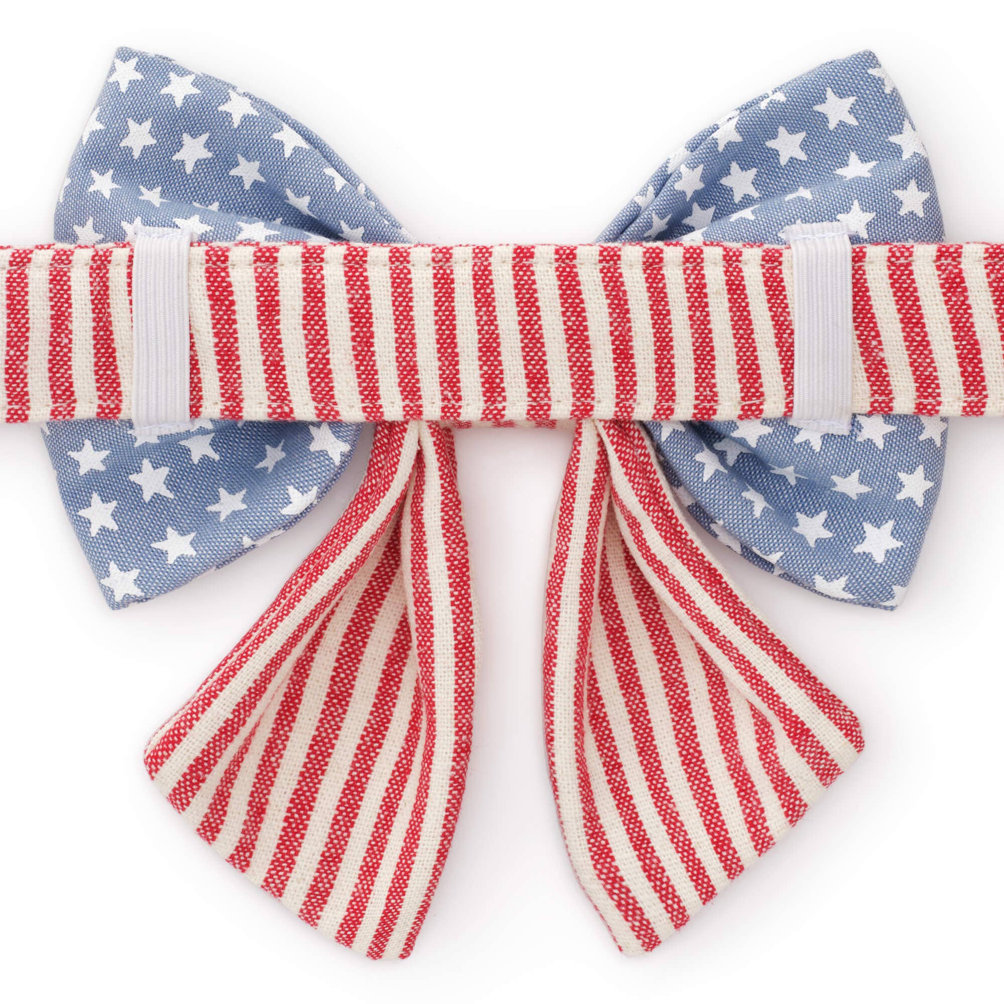 Foggy Dog Stars and Stripes Summer Lady Dog Bow