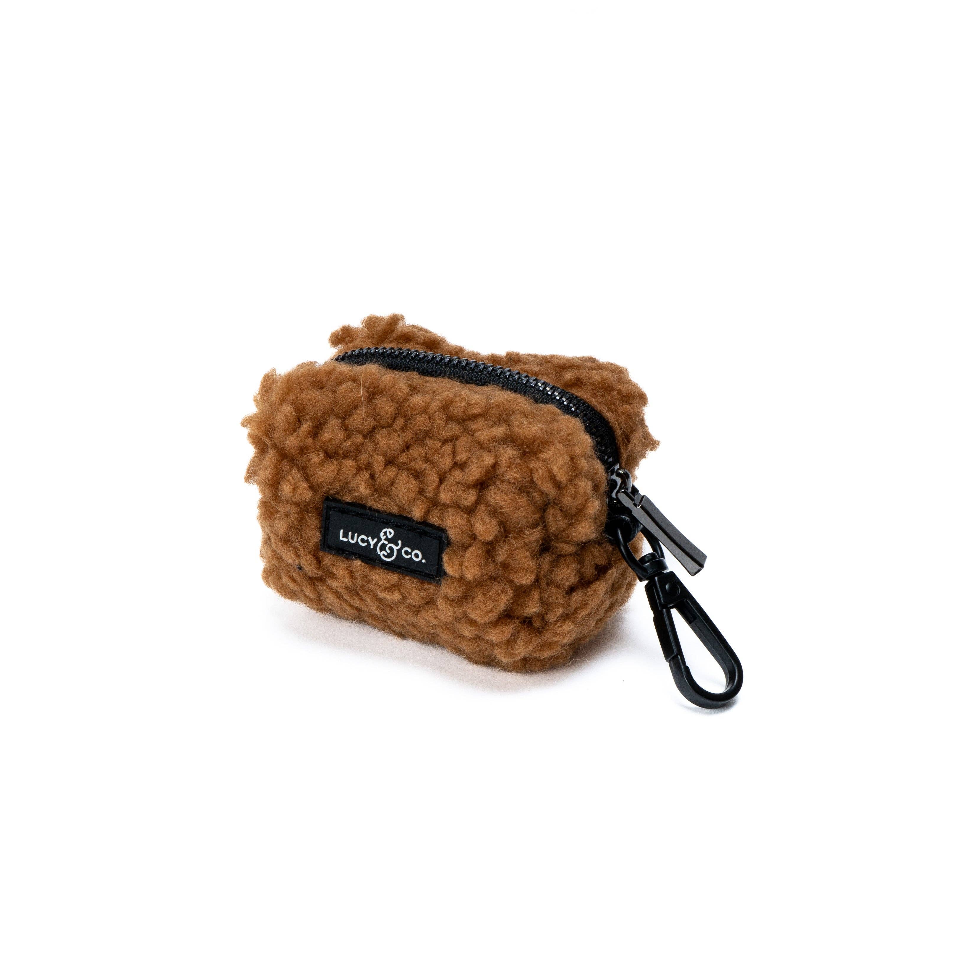 Lucy & Co. Cinnamon Teddy Poop Bag Holder