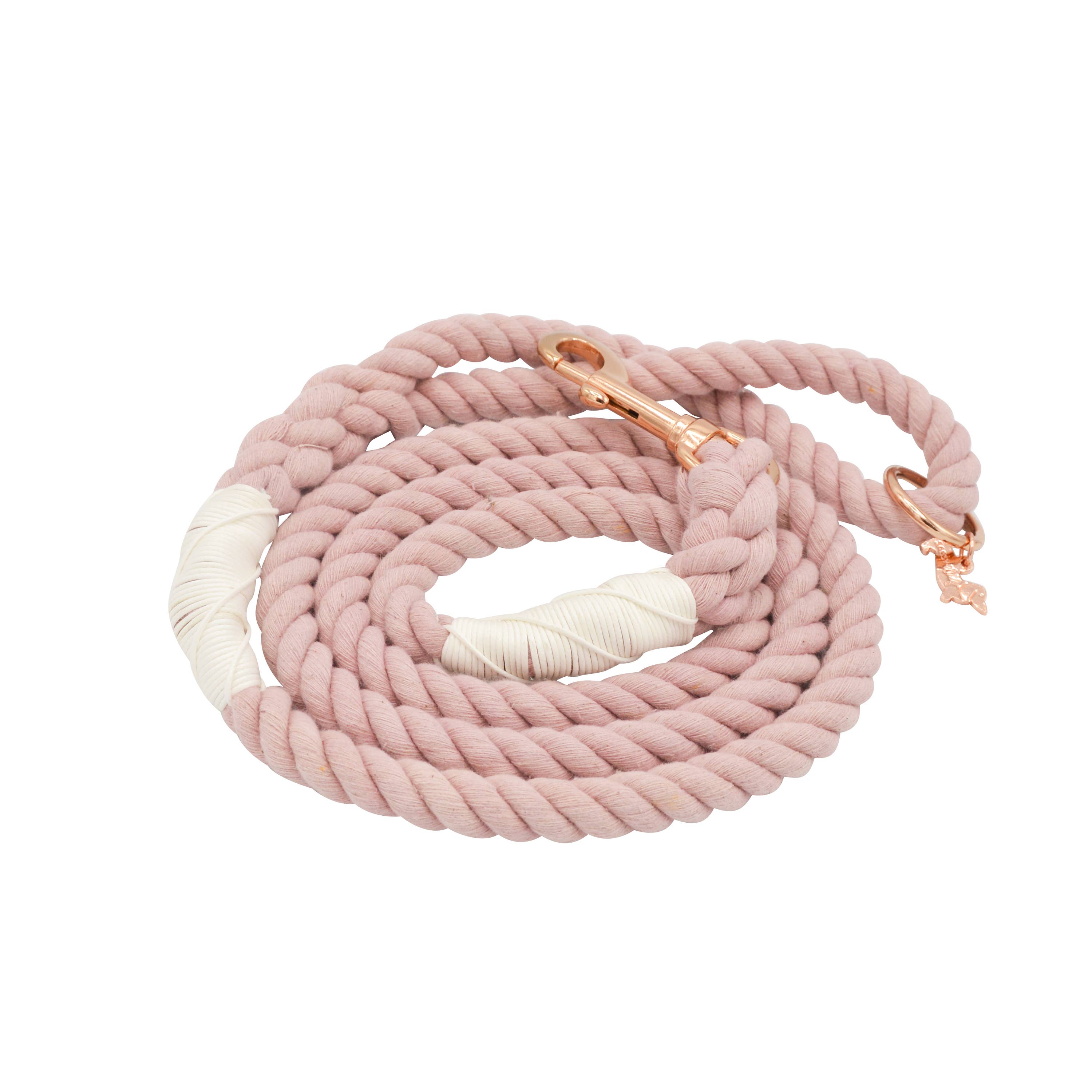 SASSY WOOF Rope Leash - Rose All Day