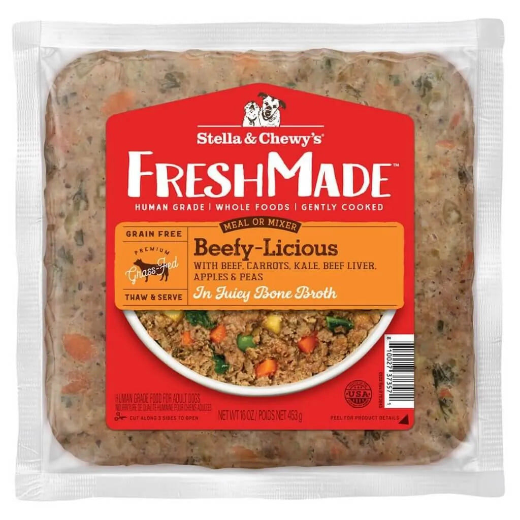 Stella & Chewy’s FreshMade Beefy-Licious Gently Cooked Dog Food 16oz