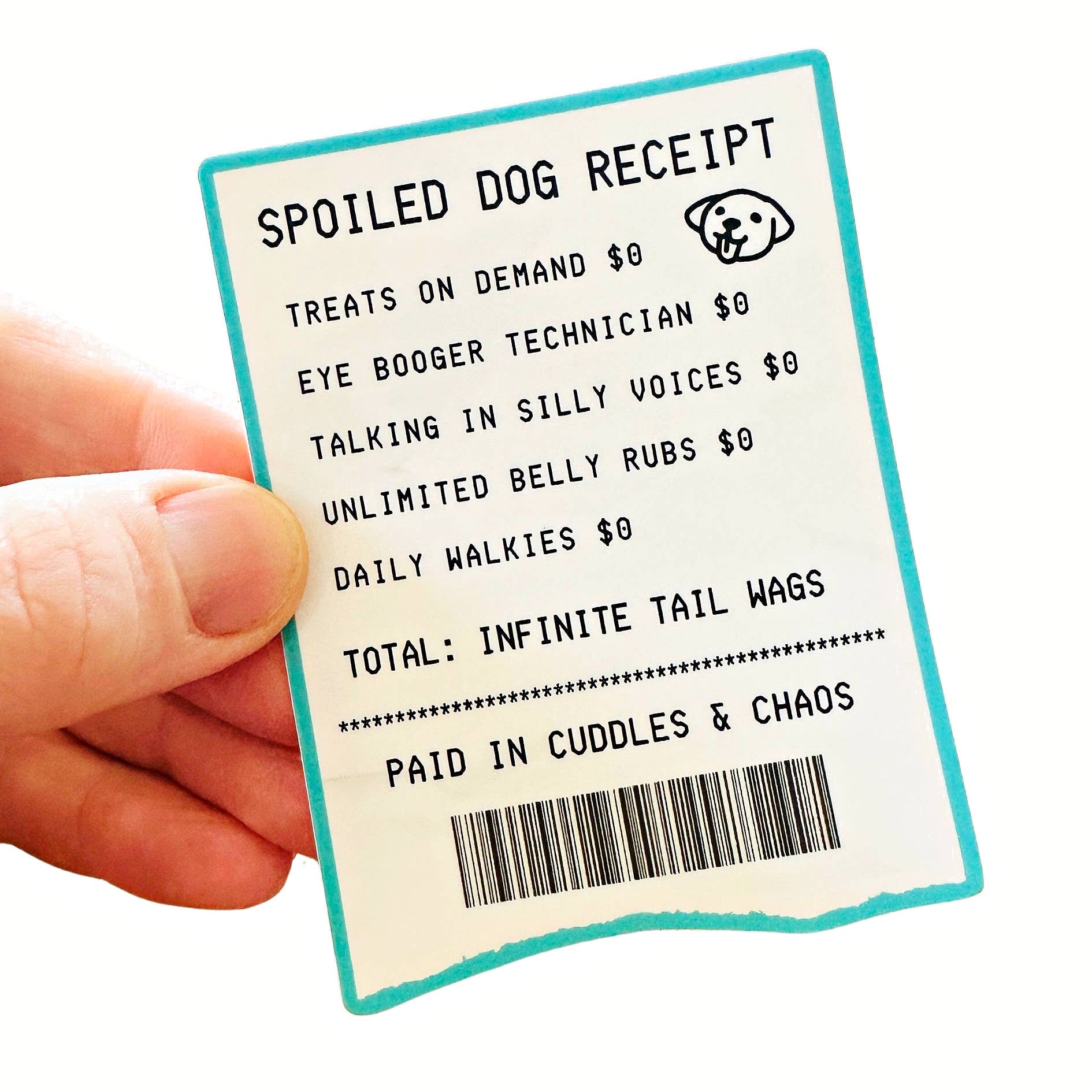 Bad Tags Spoiled Dog Sticker