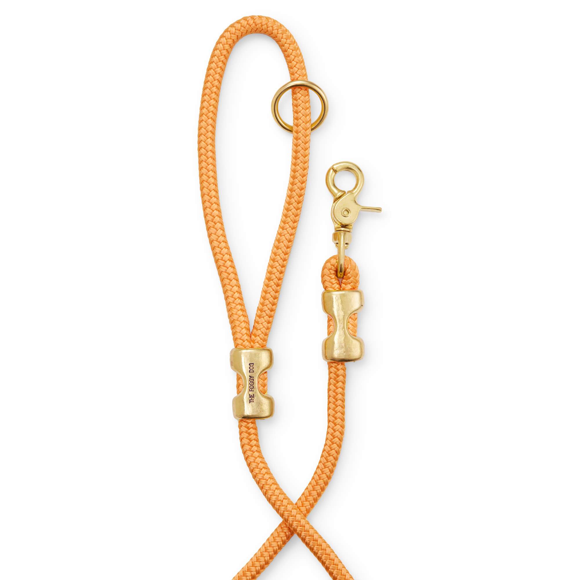 The Foggy Dog Goldenrod Marine Rope Dog Leash