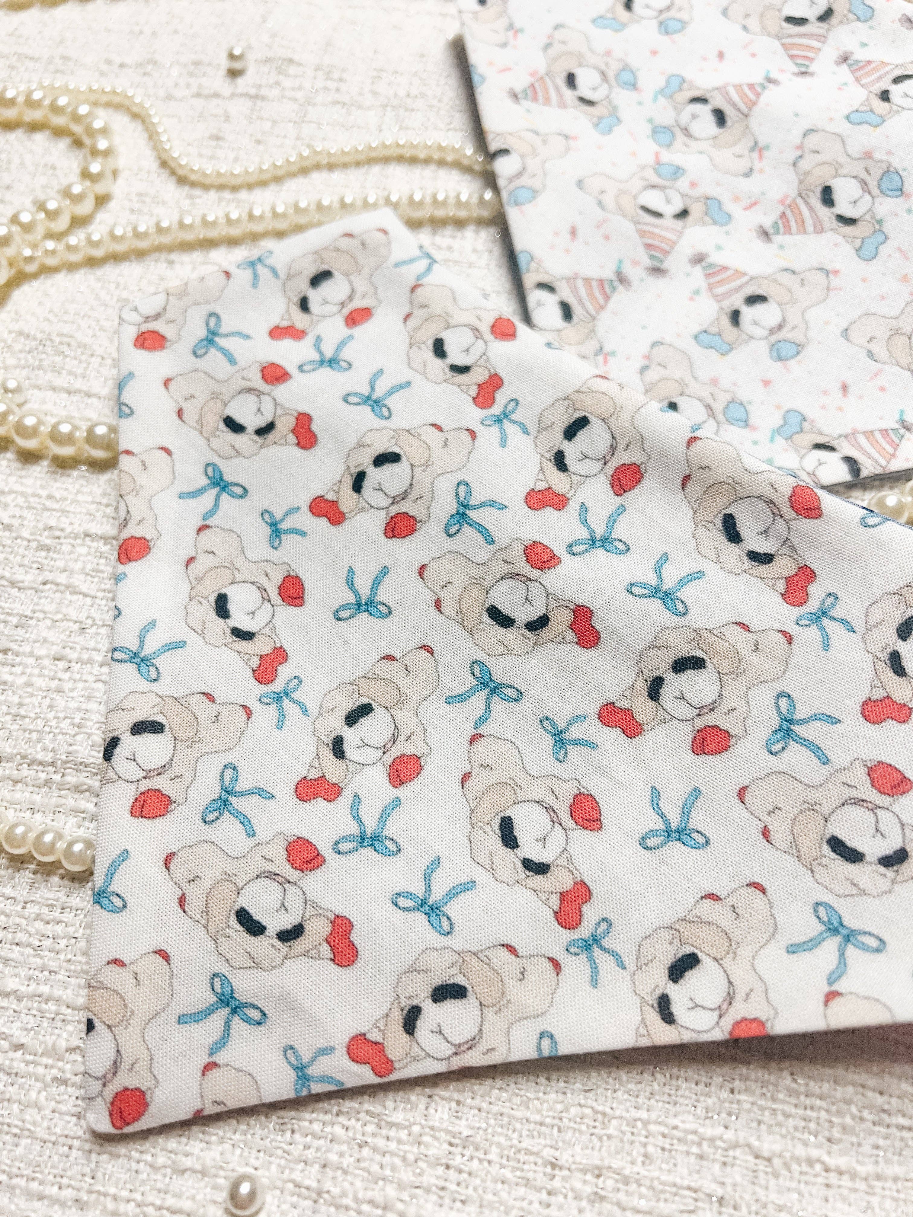 Stellaloo Coquette Lamb Snap-On Reversible Bandana