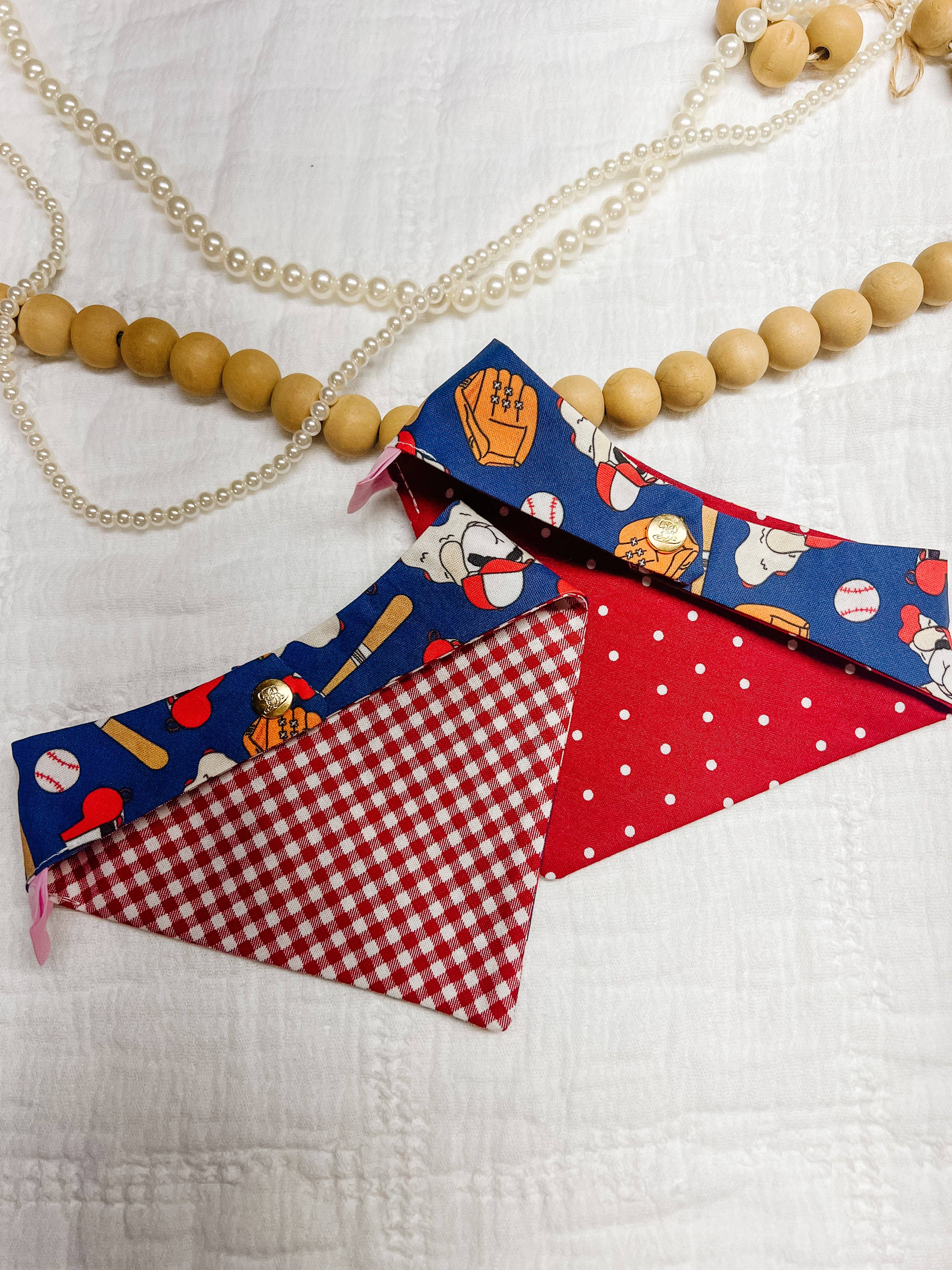Stellaloo Baseball Lamb Bandana Snap On