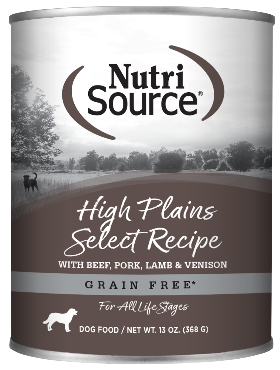 Nutrisource Dog High Plains Select GF Can 13oz