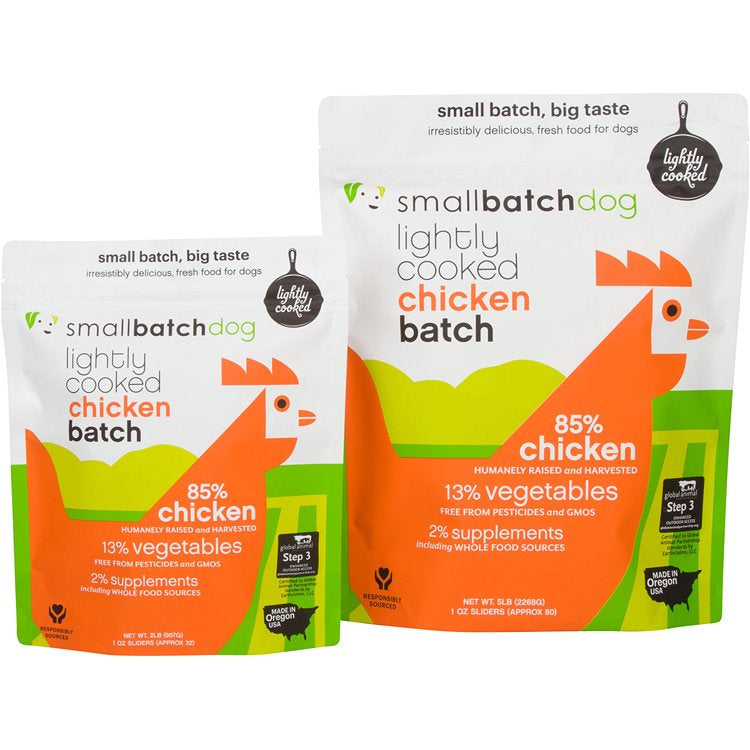 SMALLBATCH DOG LIGHTLY COOKED CHICKEN FROZEN 5LB