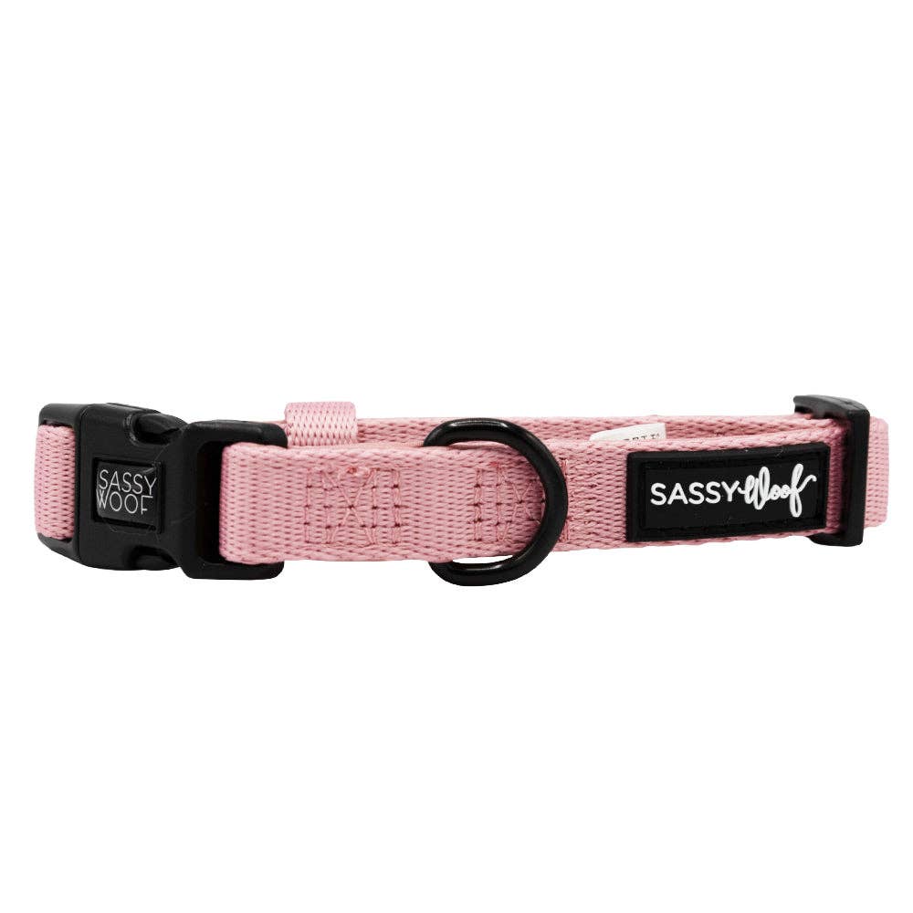 Sassy Woof Dog Collar - Dusty Rose