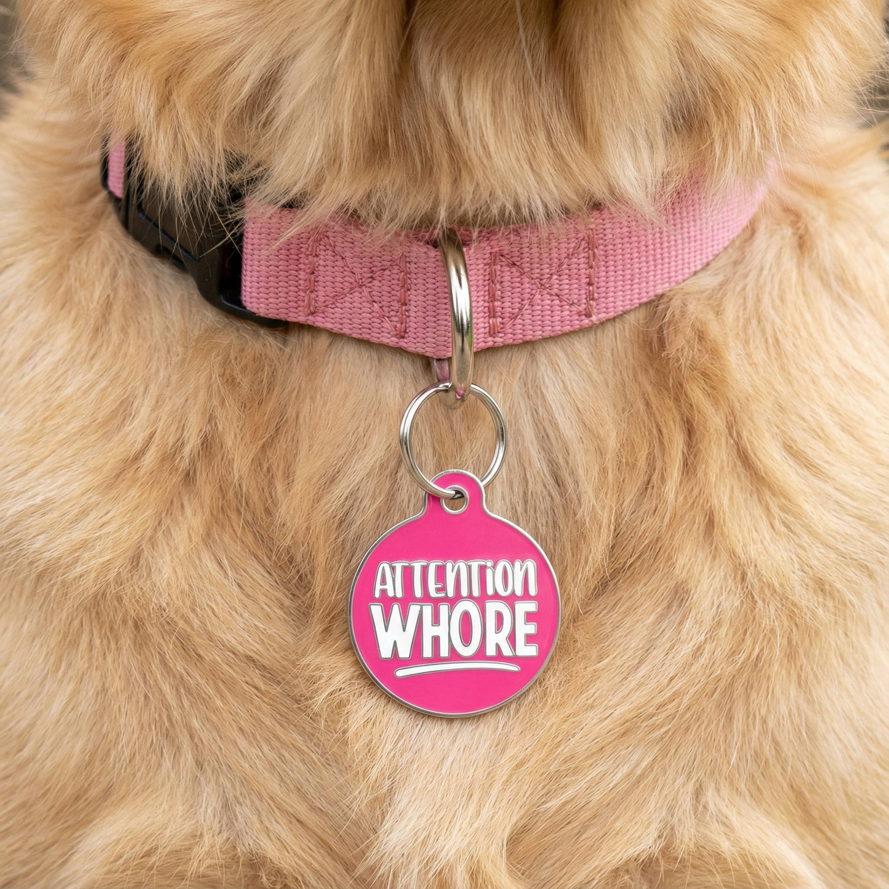 Bad Tags Attention Whore Pink