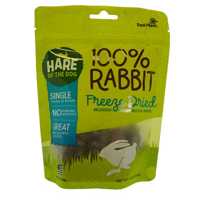 Hare of The Dog Rabbit Freeze-Dried Treats 2.25oz