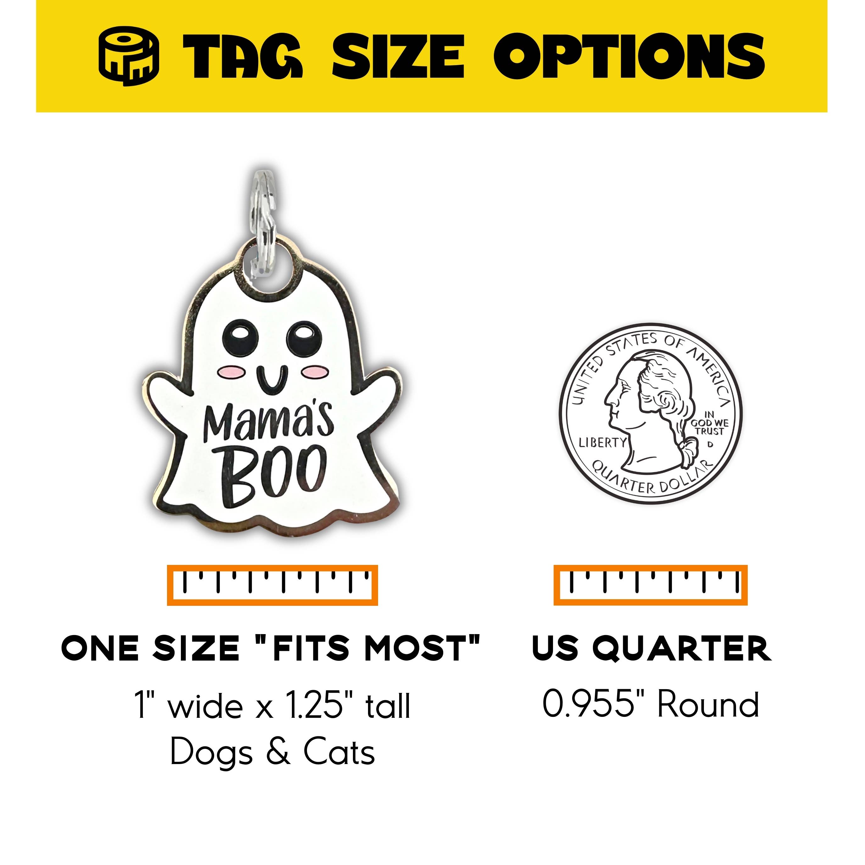 Bad Tags Halloween ghost Mama's Boo