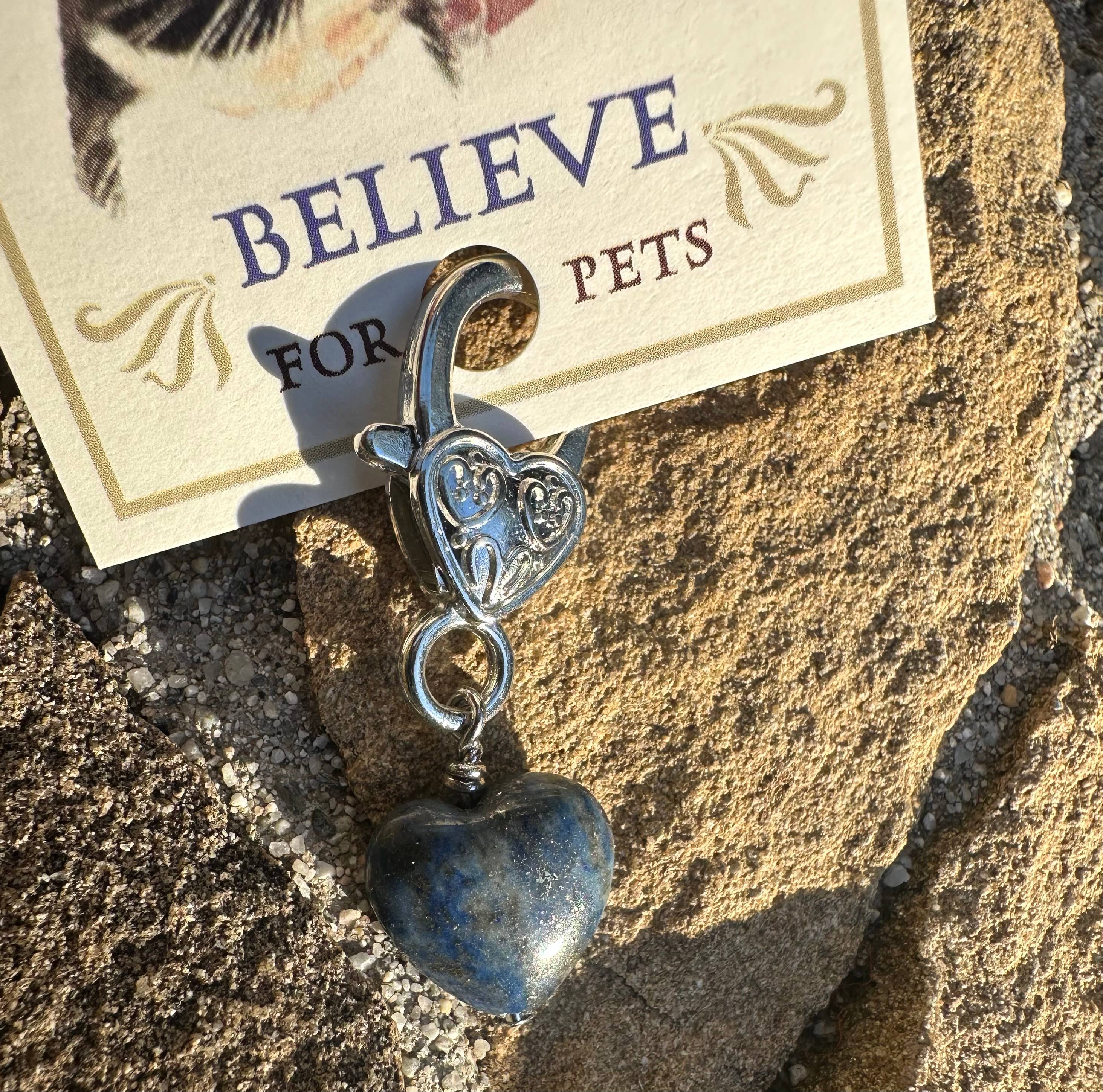 Crystal Pet Love Lapis Heart