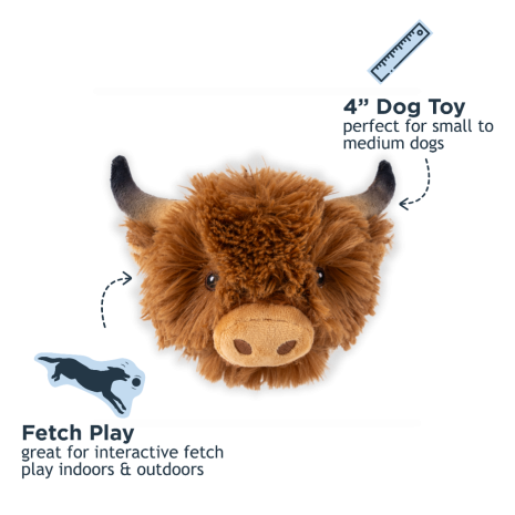 Tall Tails Dog 2 in 1 Cow Head 4 Inch