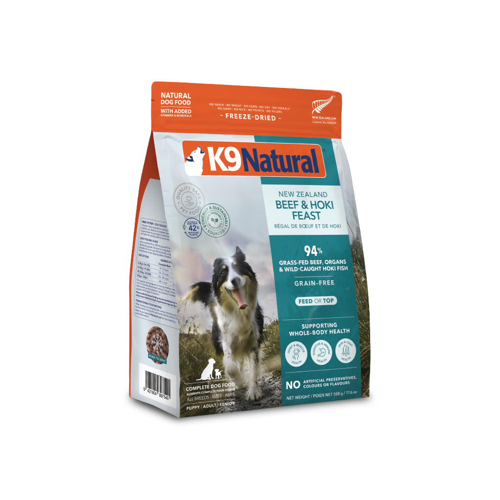 K9 Naturals Beef & Hoki Feast 500g