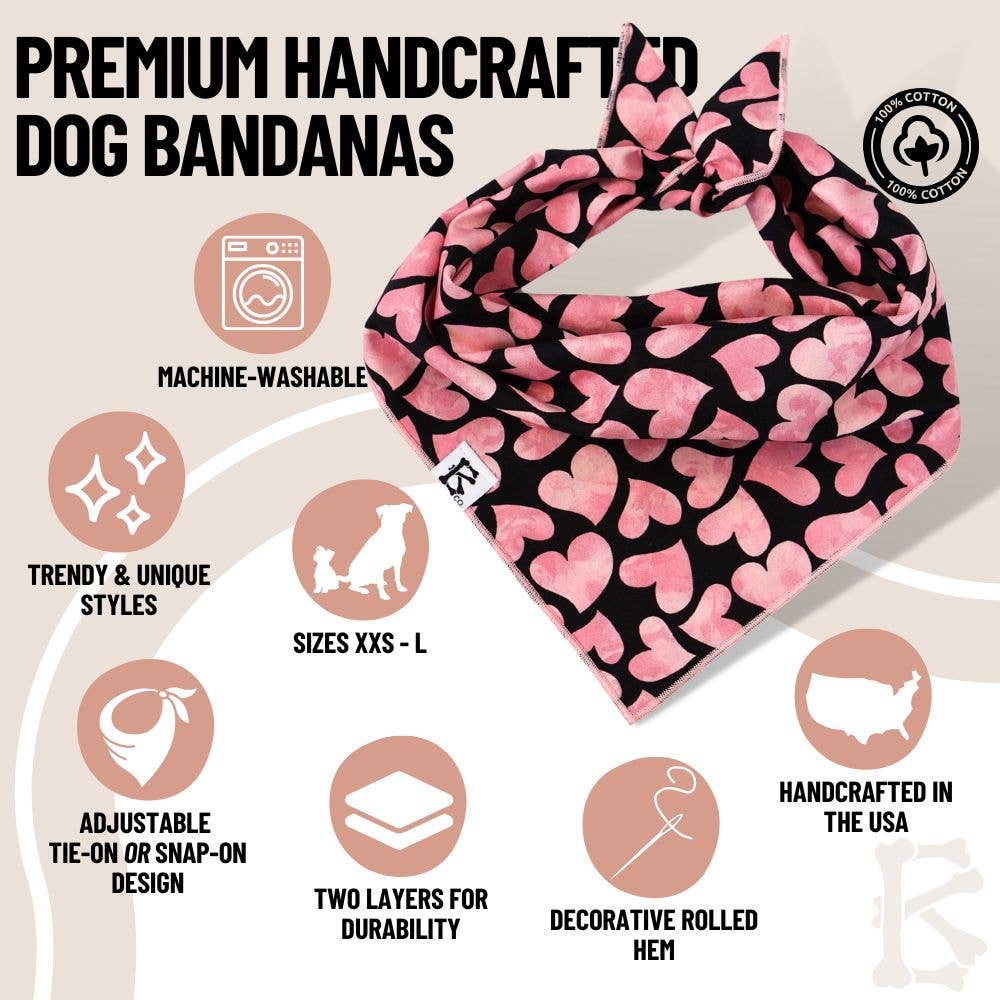 Boneyard Co. "Heartthrob" Valentine's Bandana