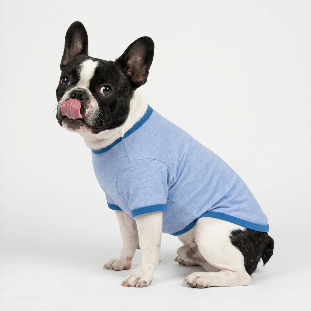 Fitwarm Solid Color Shirt Blue