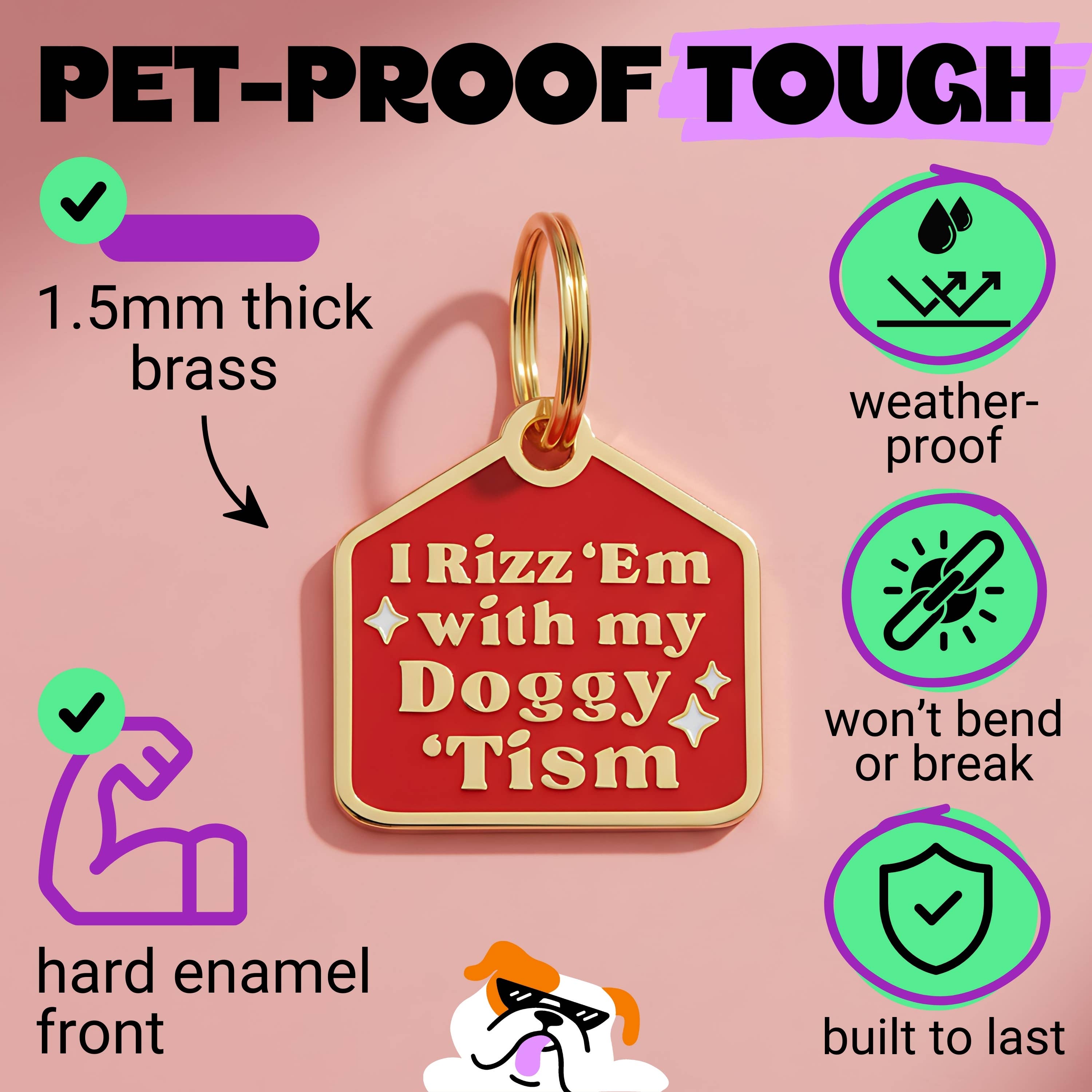 Bad Tags Doggy 'Tism Charm