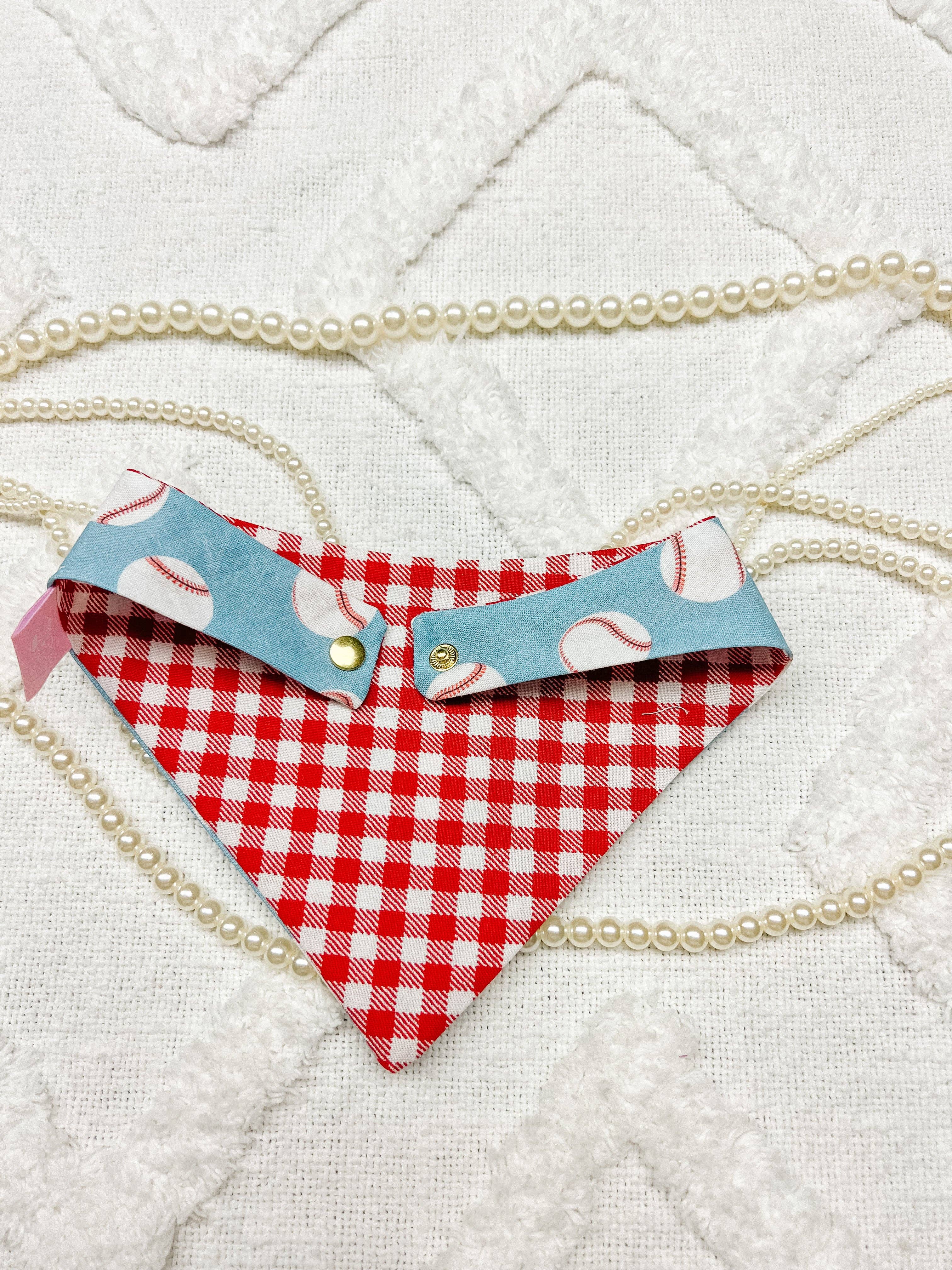 StellaLoo Baseball Snap-On Reversible Bandana