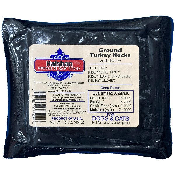 Halshan Ground Turkey Neck W/ Bone