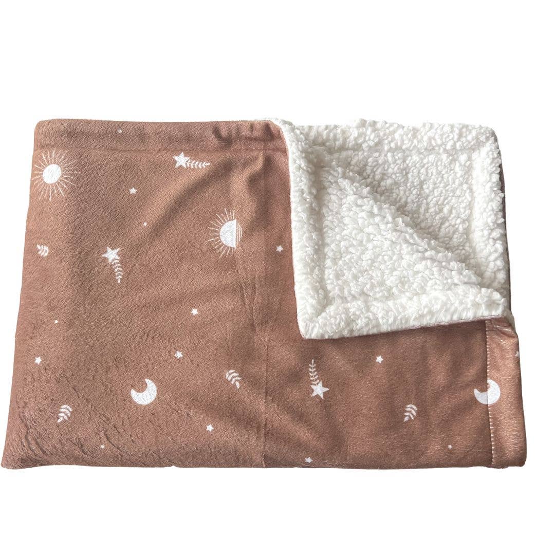 Pawsome Tails Earthy Boho Caramel Dog Blanket