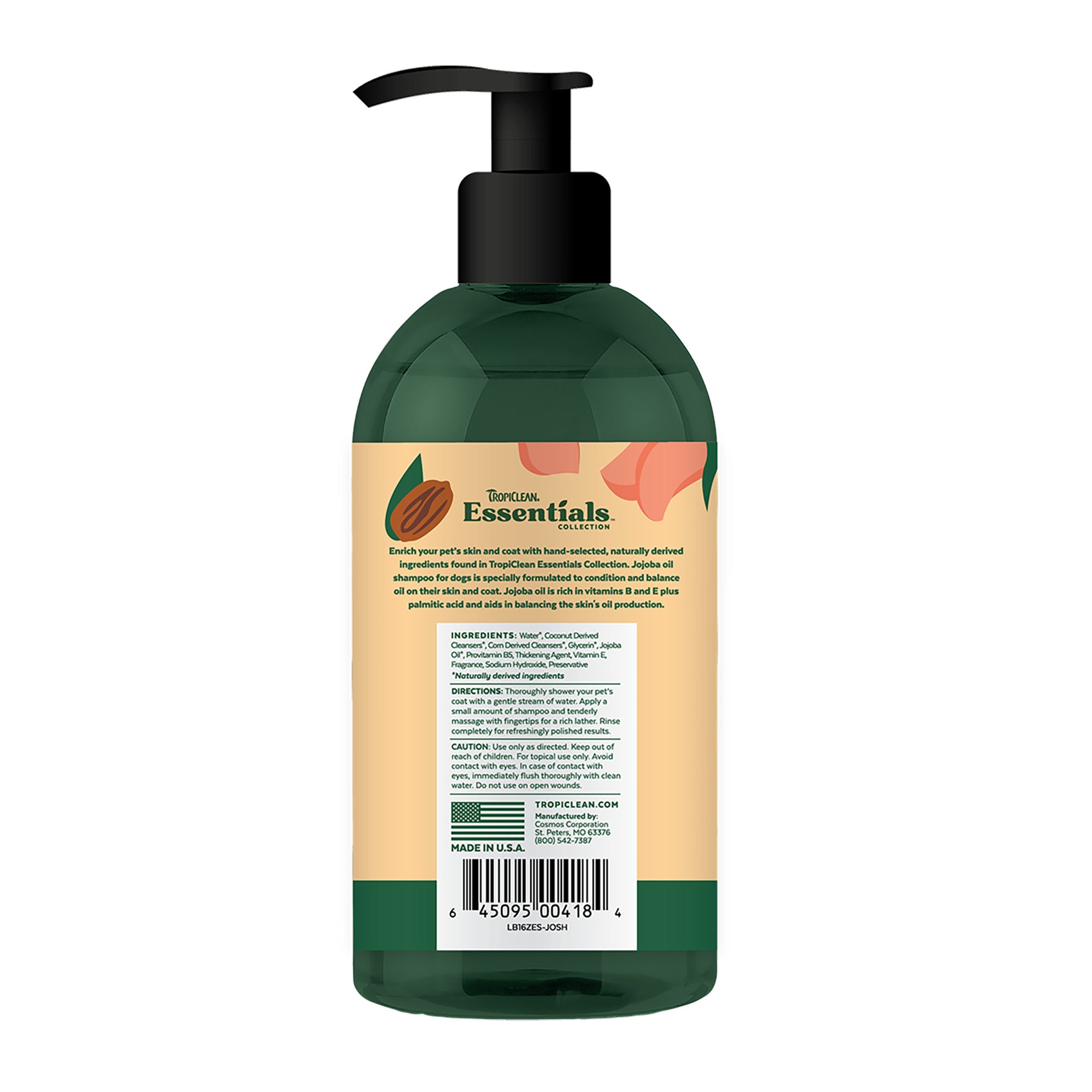 Tropiclean Essentials Jojoba Oil Dog Shampoo