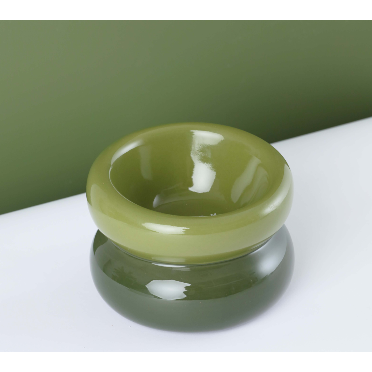 PEHOM Soufflé Pet Bowl - Avocado Green