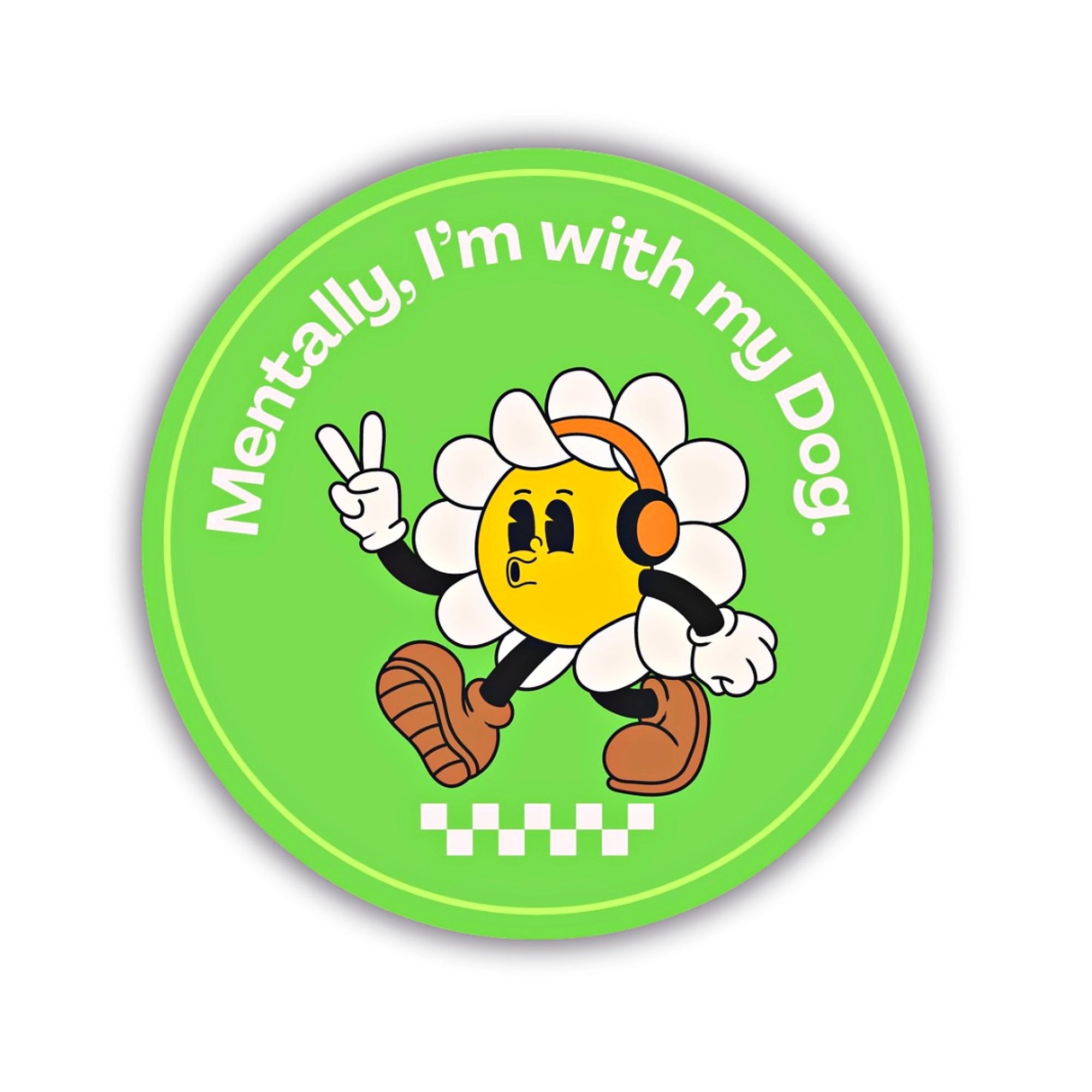 Bad Tags I'm With My Dog Sticker