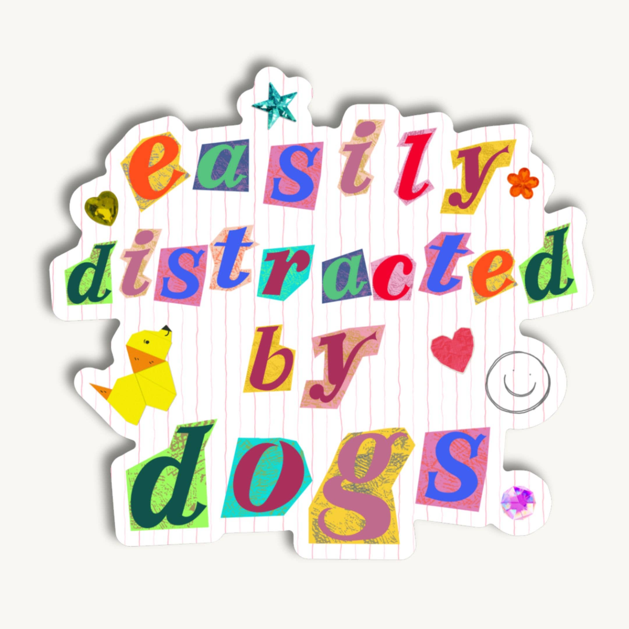 Bad Tags Easily Distracted Sticker