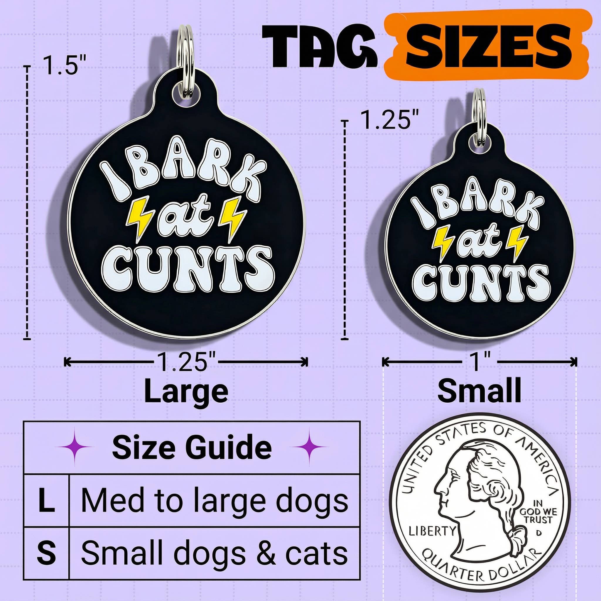 Bad Tags - I Bark at Cunts *Black