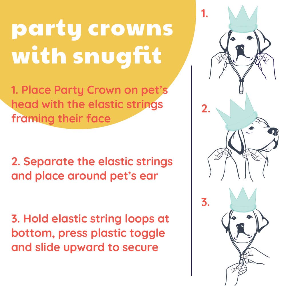 Party Crown Pink with SnugFit®