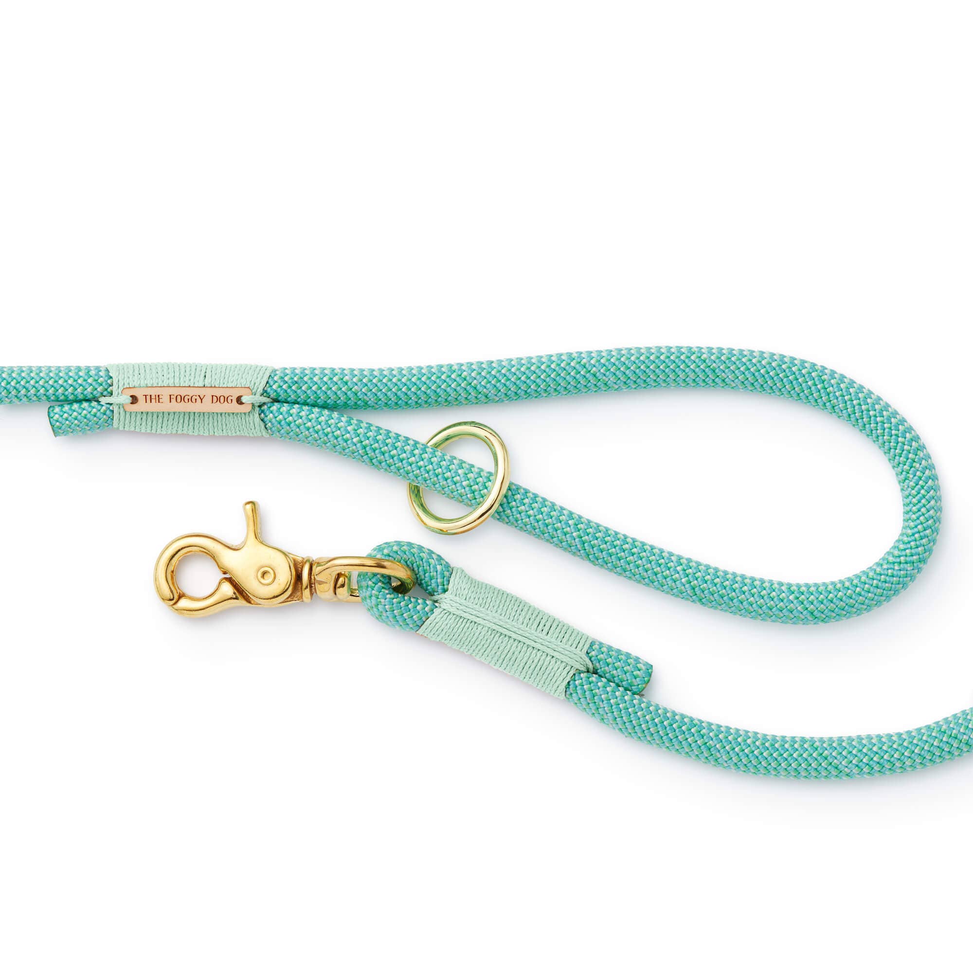 The Foggy Dog Spearmint Climbing Rope Dog Leash - Mint Cording