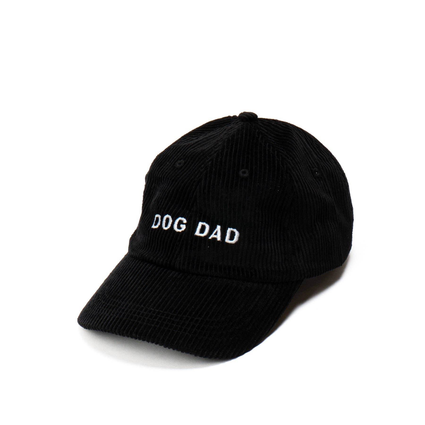 Lucy & Co. Black Corduroy Dog Dad Hat
