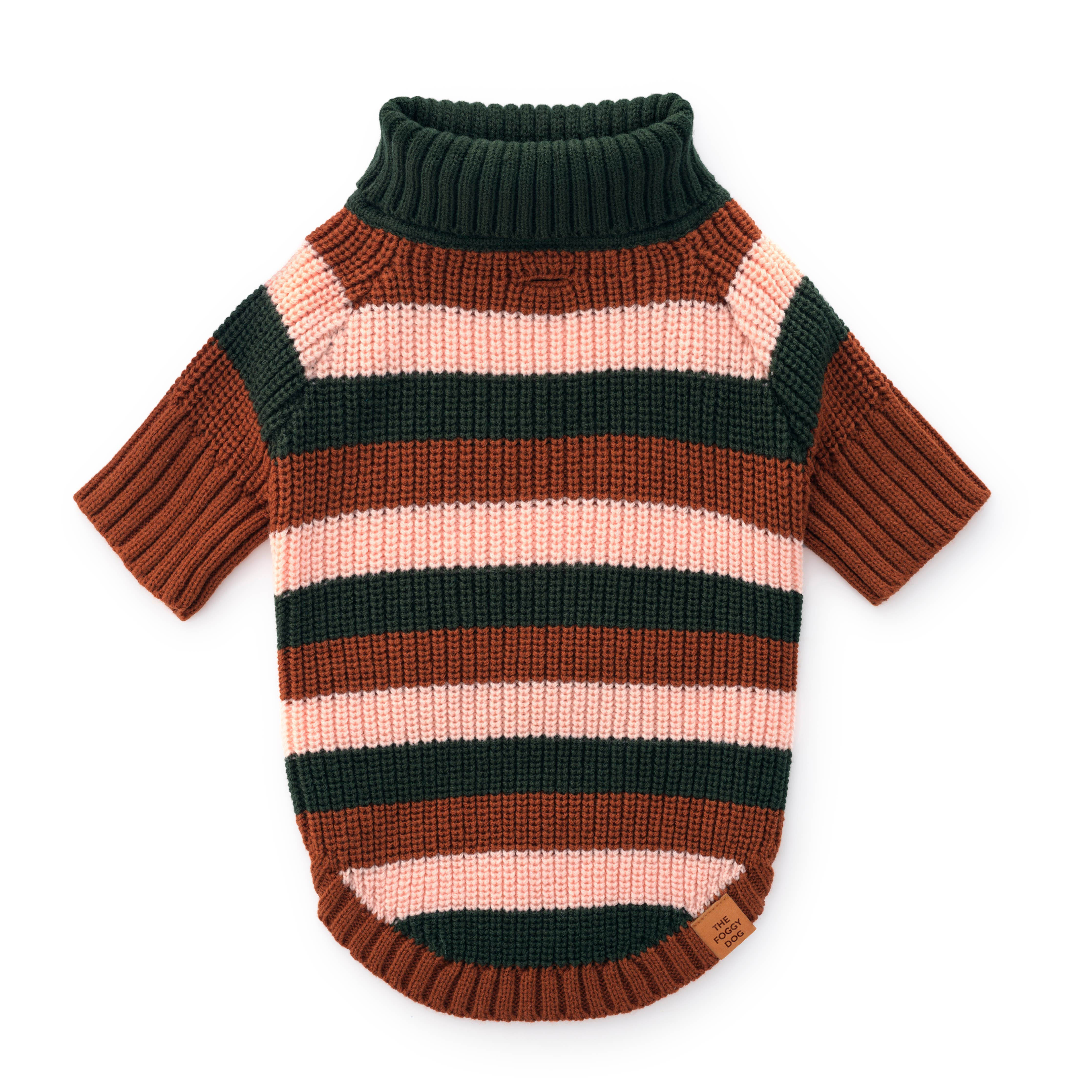 The Foggy Dog Bold Stripe Dog Sweater