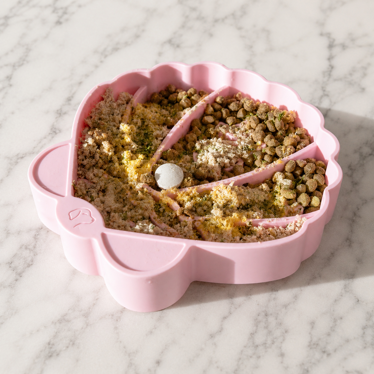 Pawsome Tails Seashell Slow Feeder Bowl | Petal