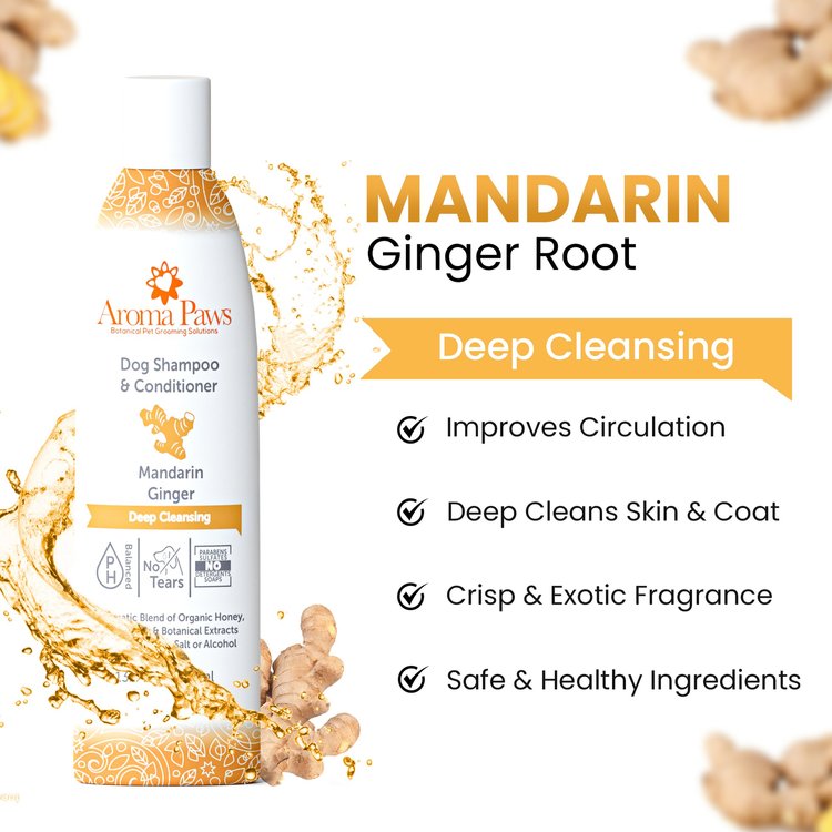 Aroma Paws Mandarin Ginger Shampoo & Conditioner
