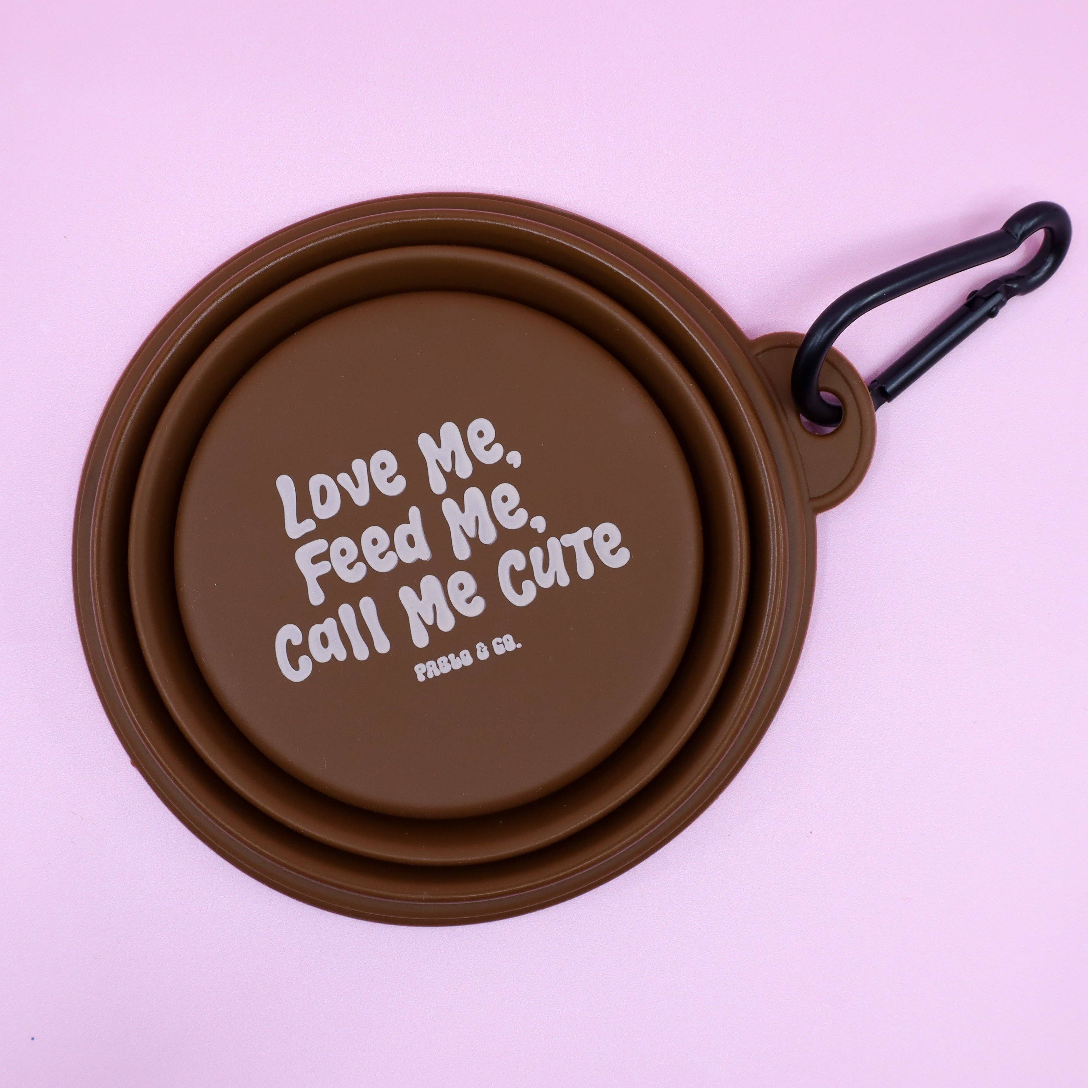Pablo & Co Collapsible Dog Water Bowl Call Me Cute