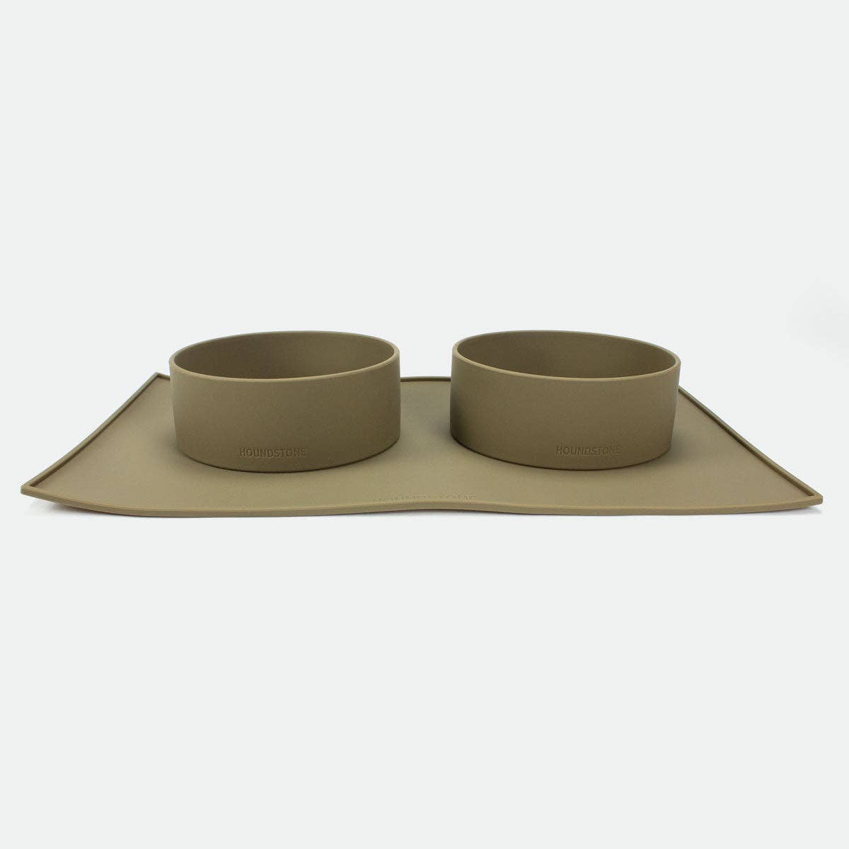 Houndstone Silicone Dog Bowl Mat - Olive