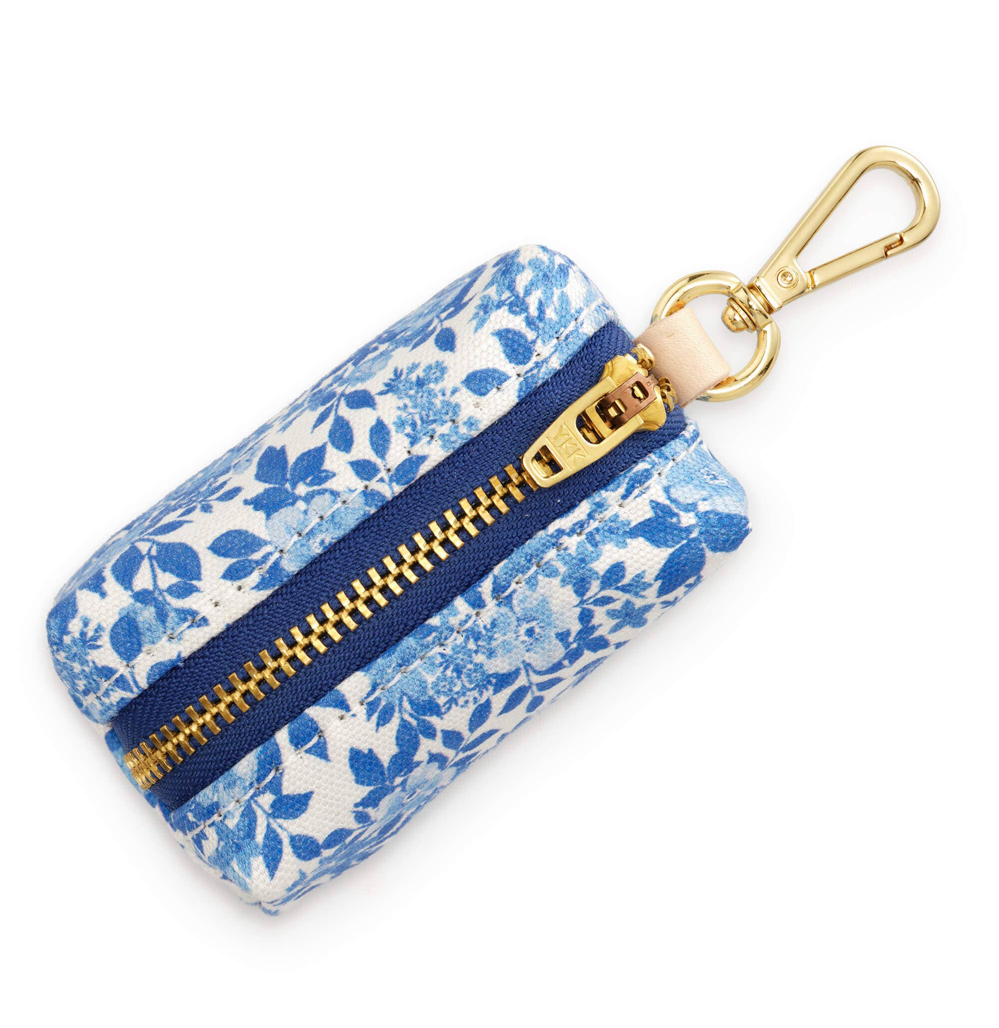 Blue Roses Spring Poop Bag Dispenser